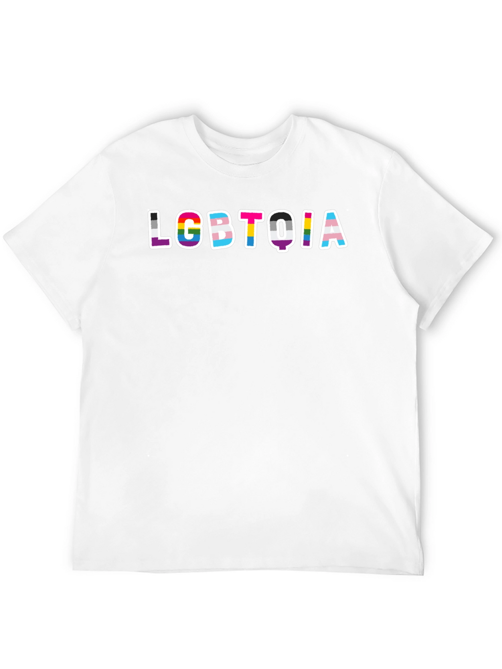 LGBTQIA Pride Graphic Black T-Shirt
