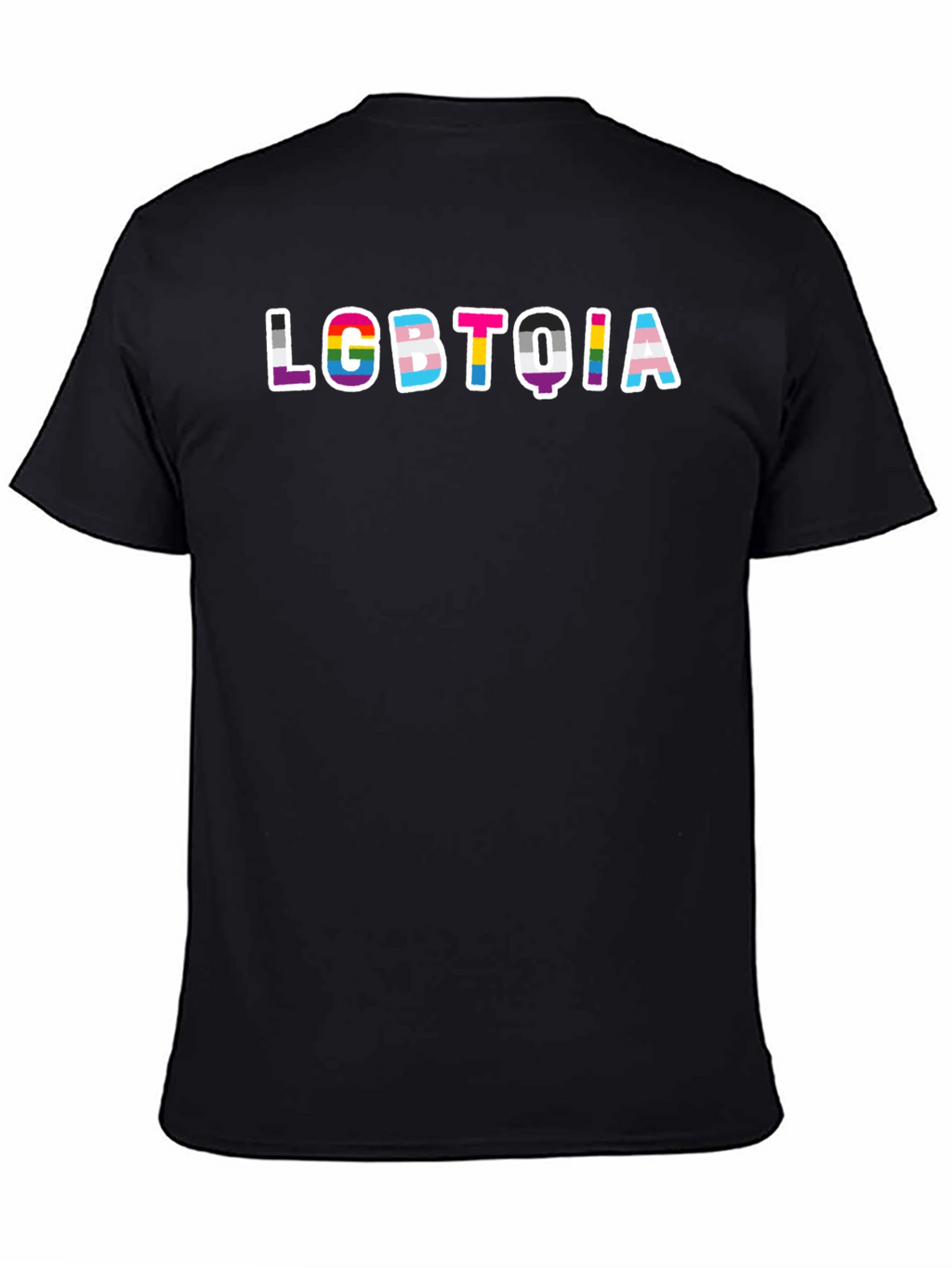 LGBTQIA Pride Graphic Black T-Shirt