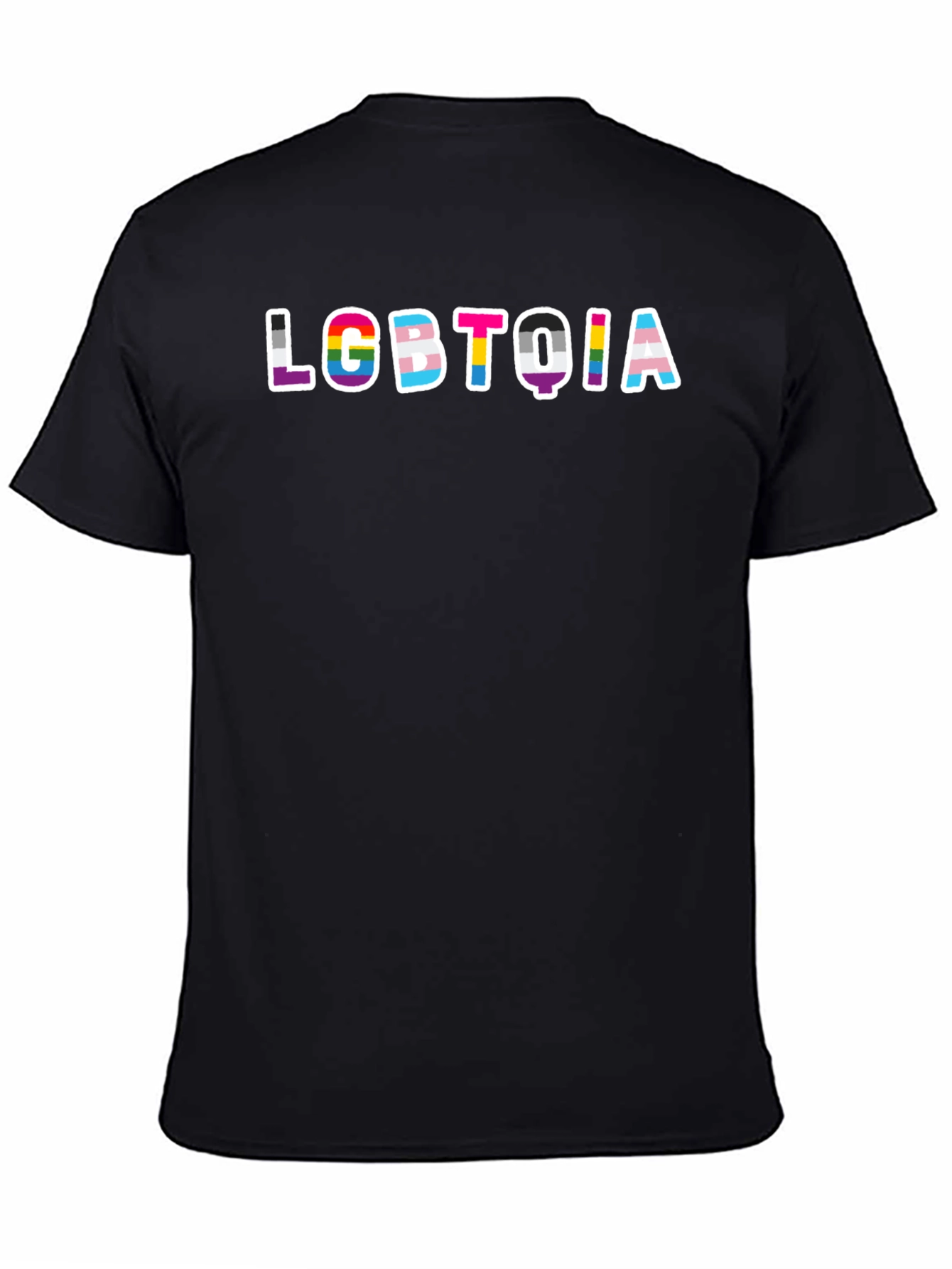 LGBTQIA Pride Graphic Black T-Shirt