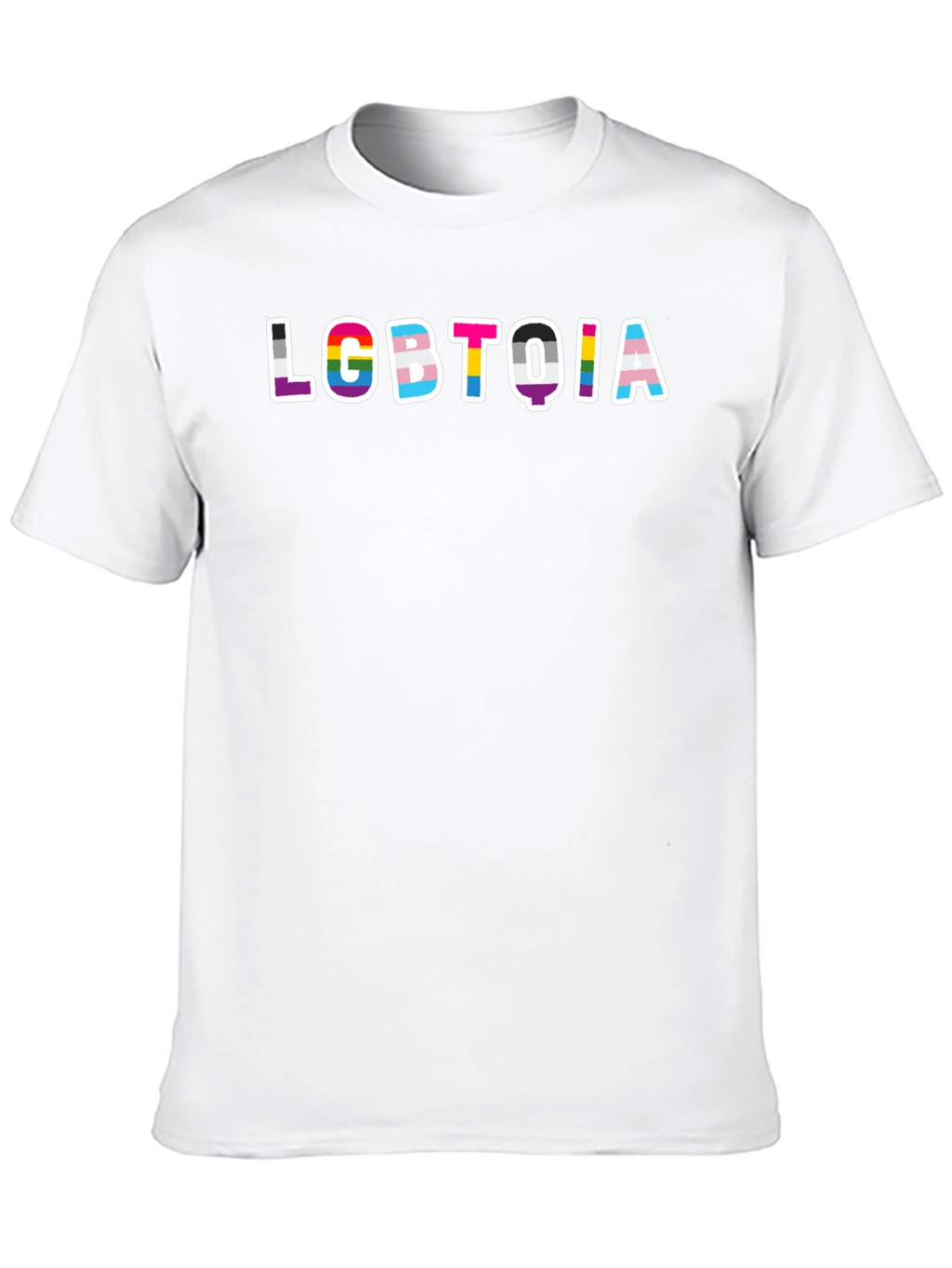 LGBTQIA Pride Graphic Black T-Shirt