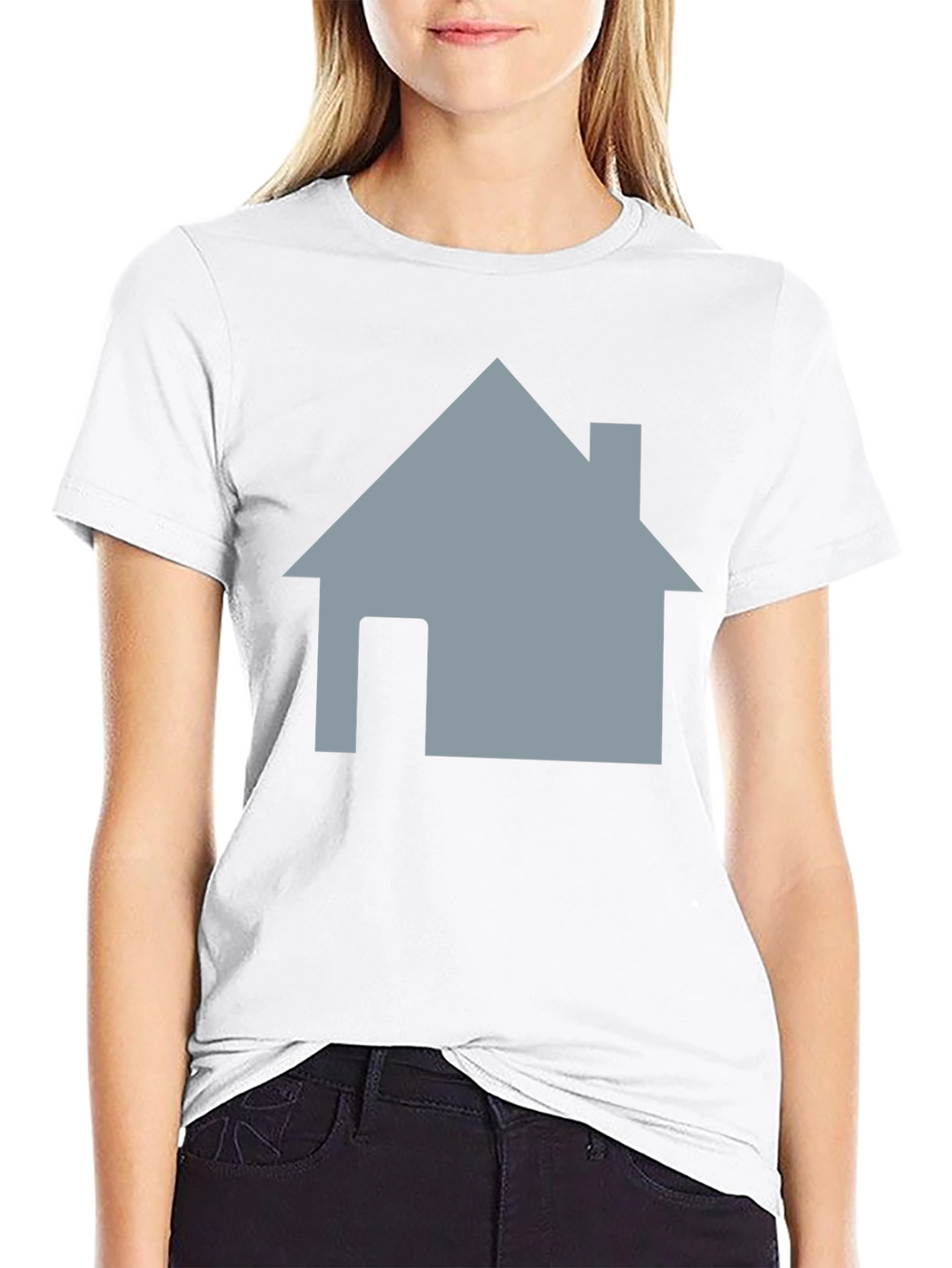 Home Icon Black T-Shirt - Casual Style