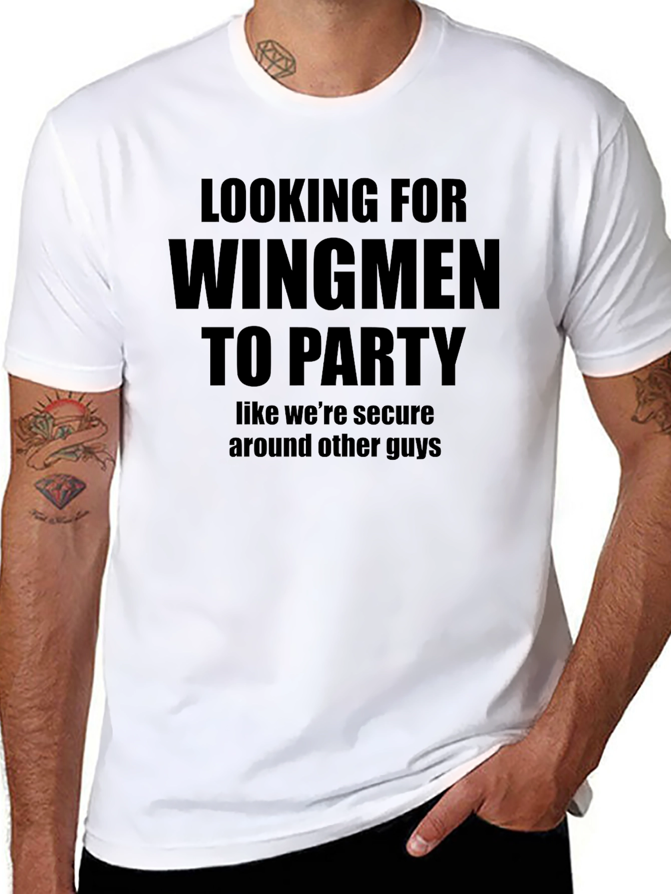Looking For Wingmen To Party Graphic T-Shirt