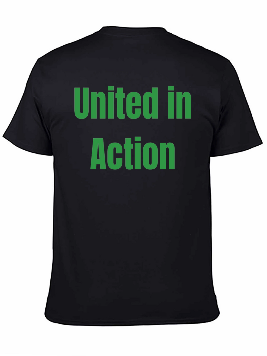United in Action Black Crew Neck T-Shirt