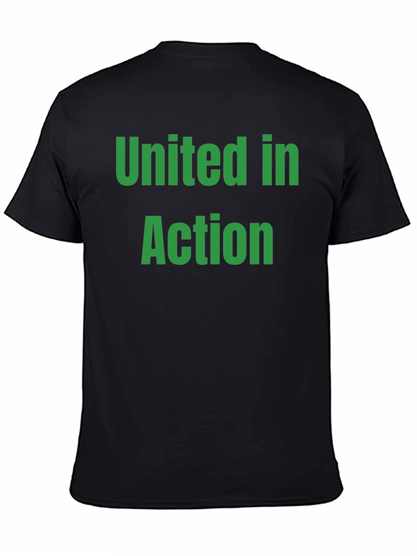 United in Action Black Crew Neck T-Shirt