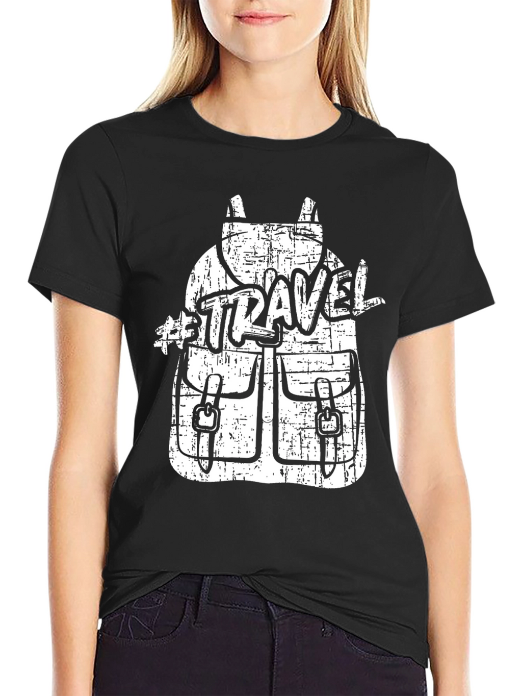 Travel Backpack Graphic Tee - Adventure Ready