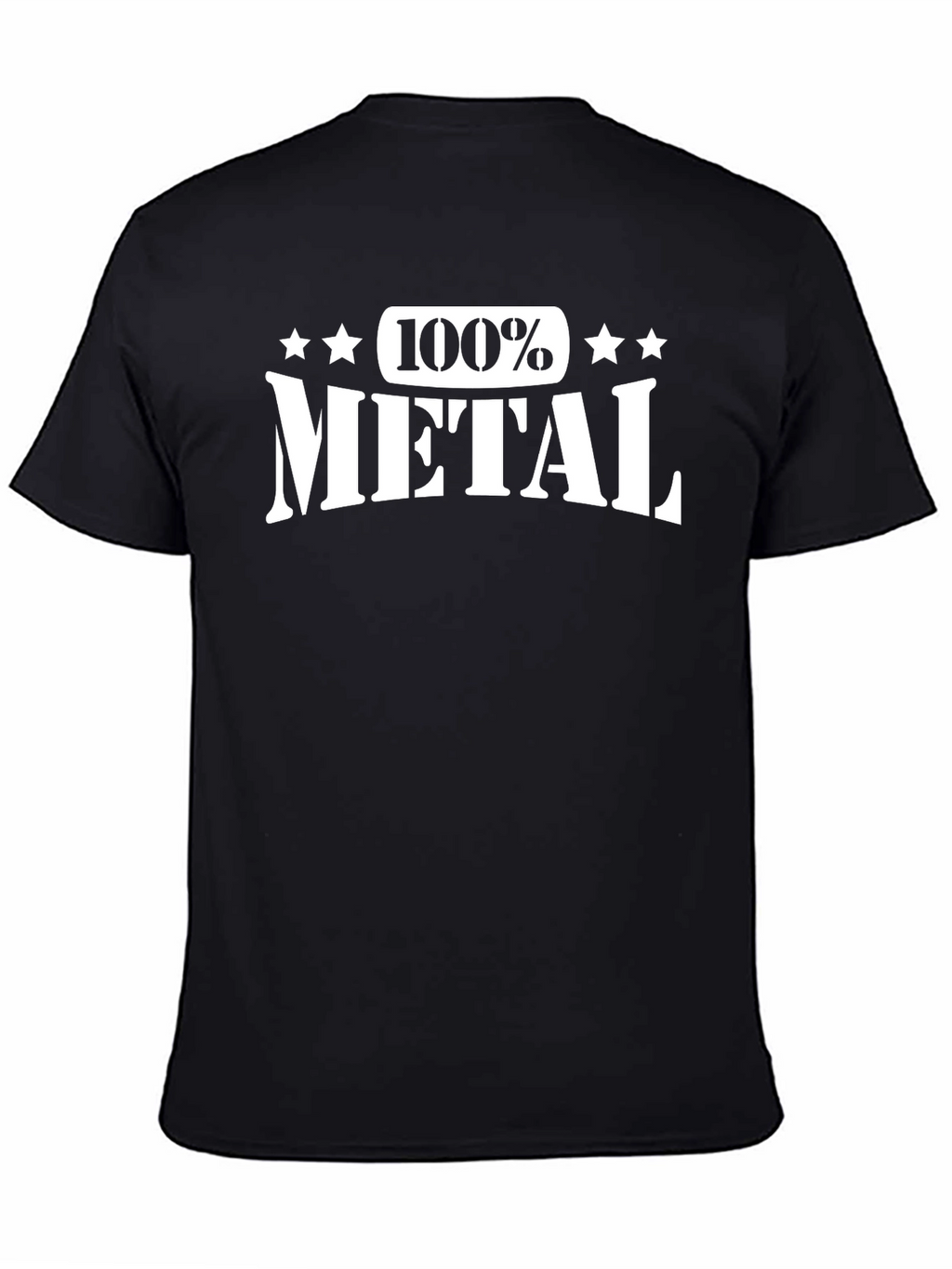100% Metal Black Graphic T-Shirt