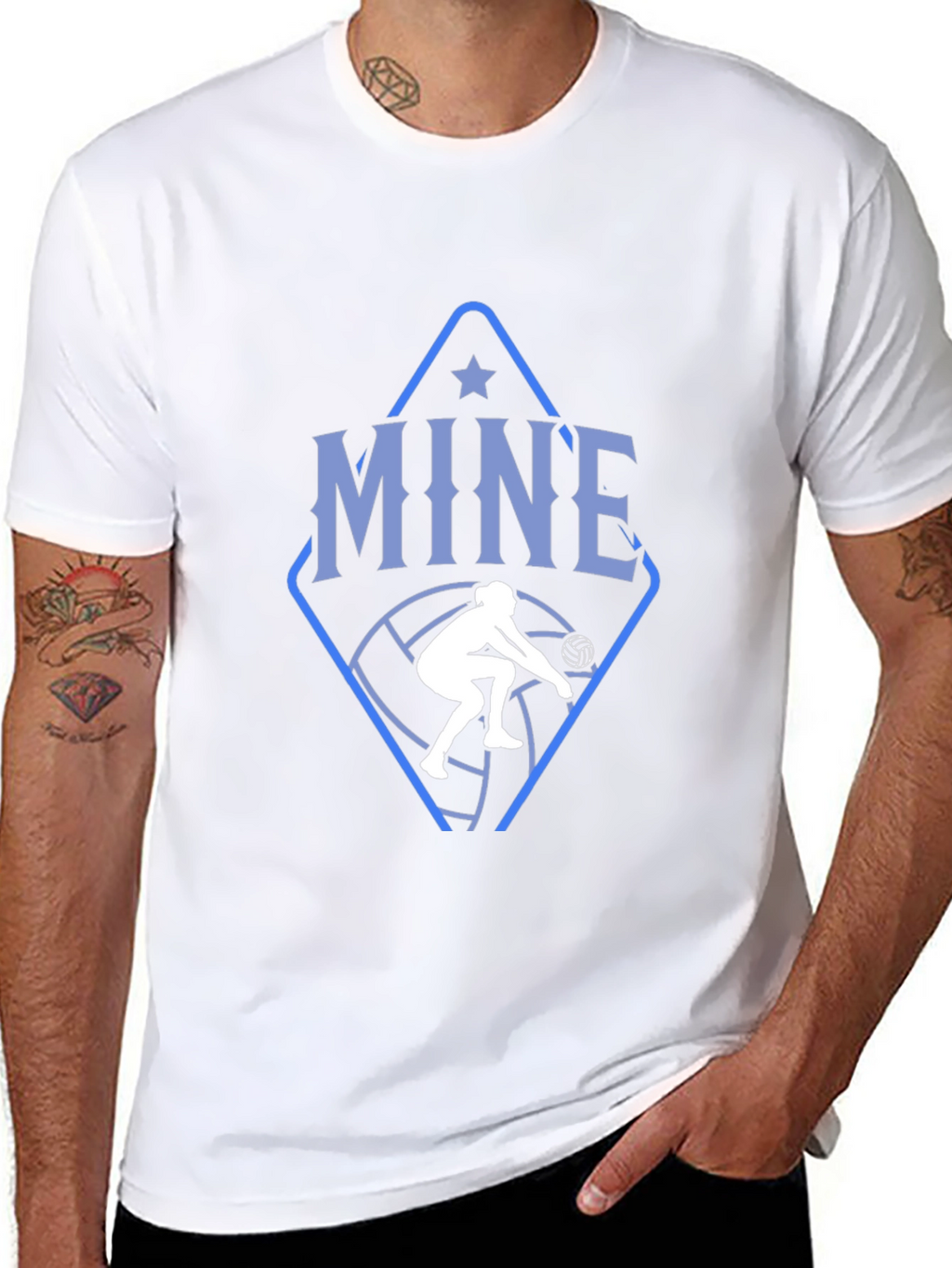 Volleyball T-Shirt: Mine Volleyball Player Design