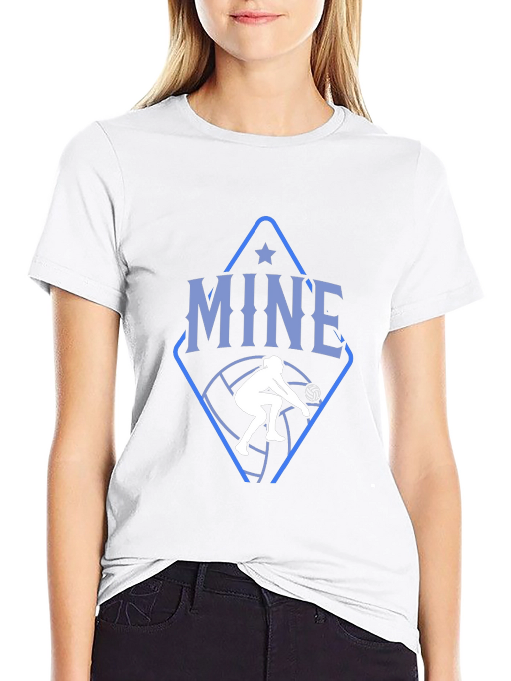 Volleyball T-Shirt: Mine Volleyball Player Design