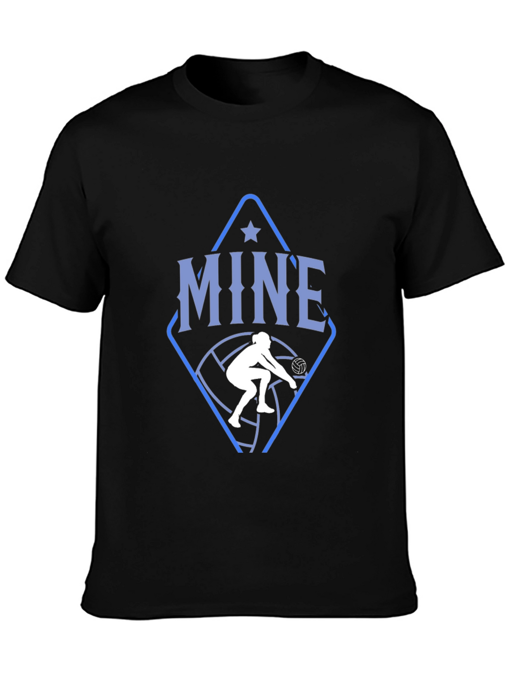 Volleyball T-Shirt: Mine Volleyball Player Design