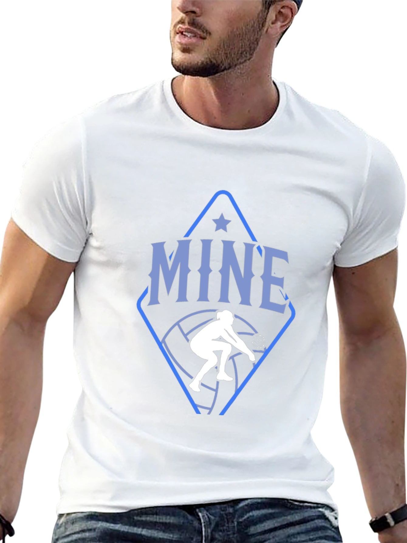 Volleyball T-Shirt: Mine Volleyball Player Design