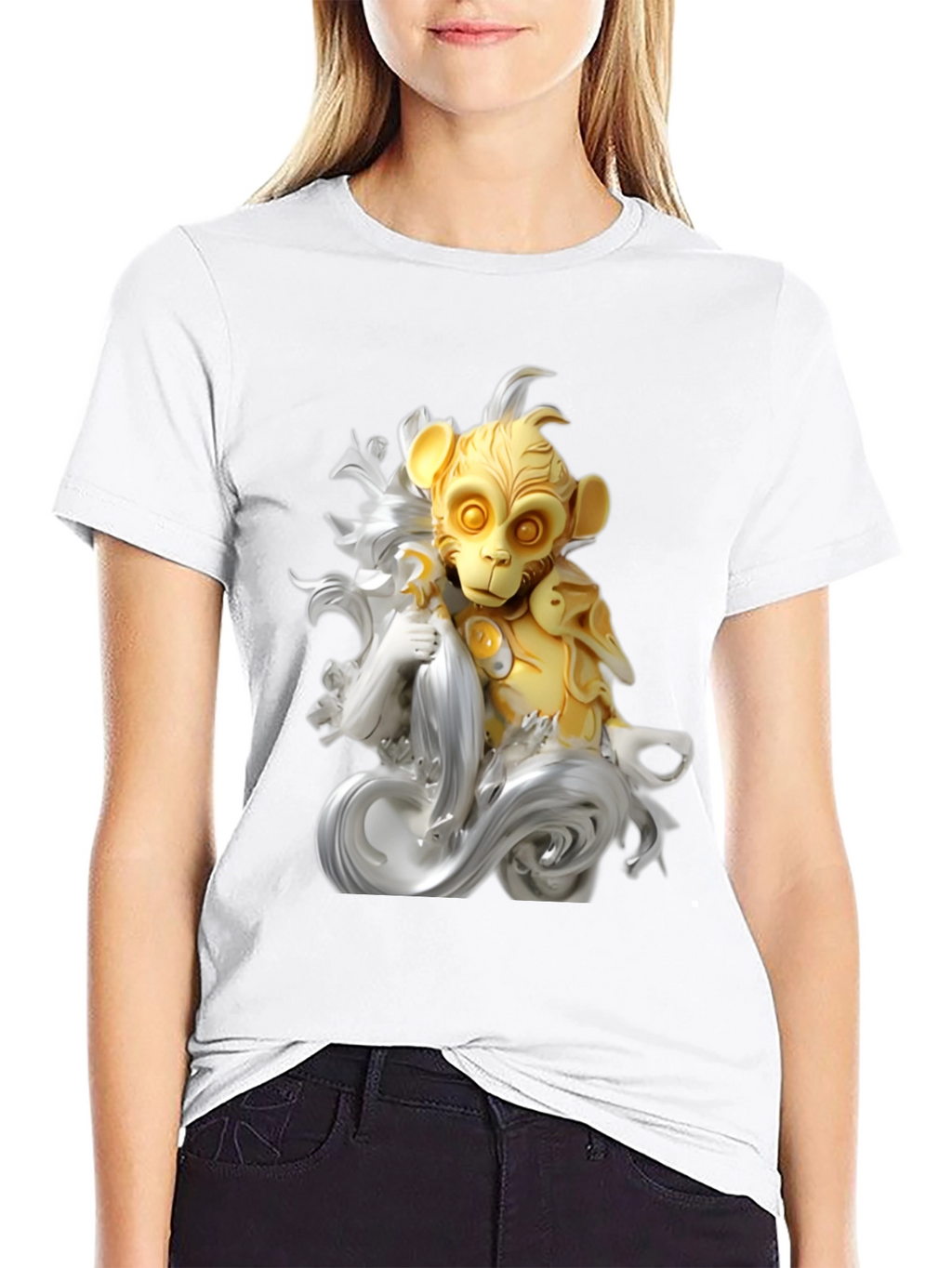 Monkey King Graphic Tee - Unique Art Design
