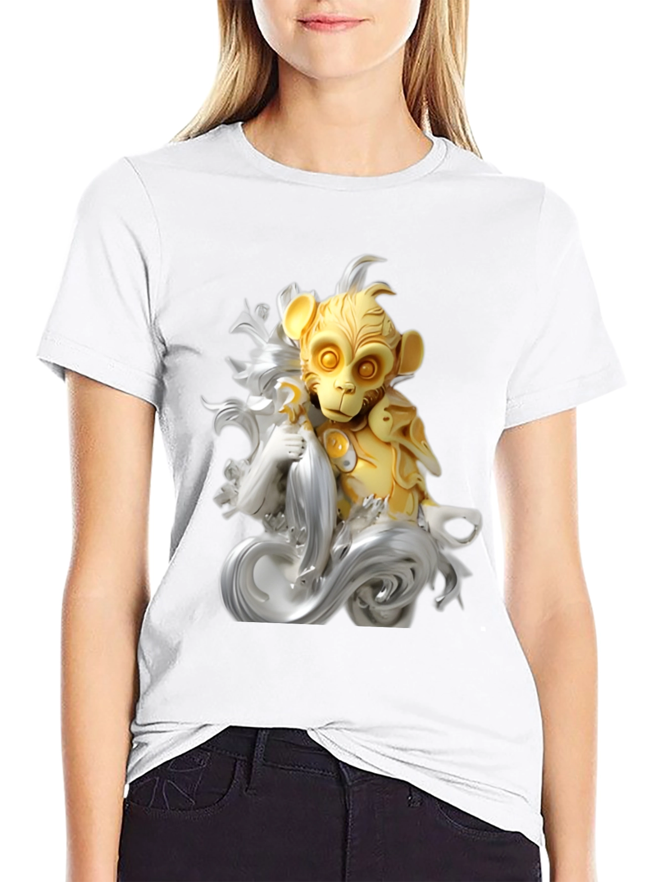 Monkey King Graphic Tee - Unique Art Design