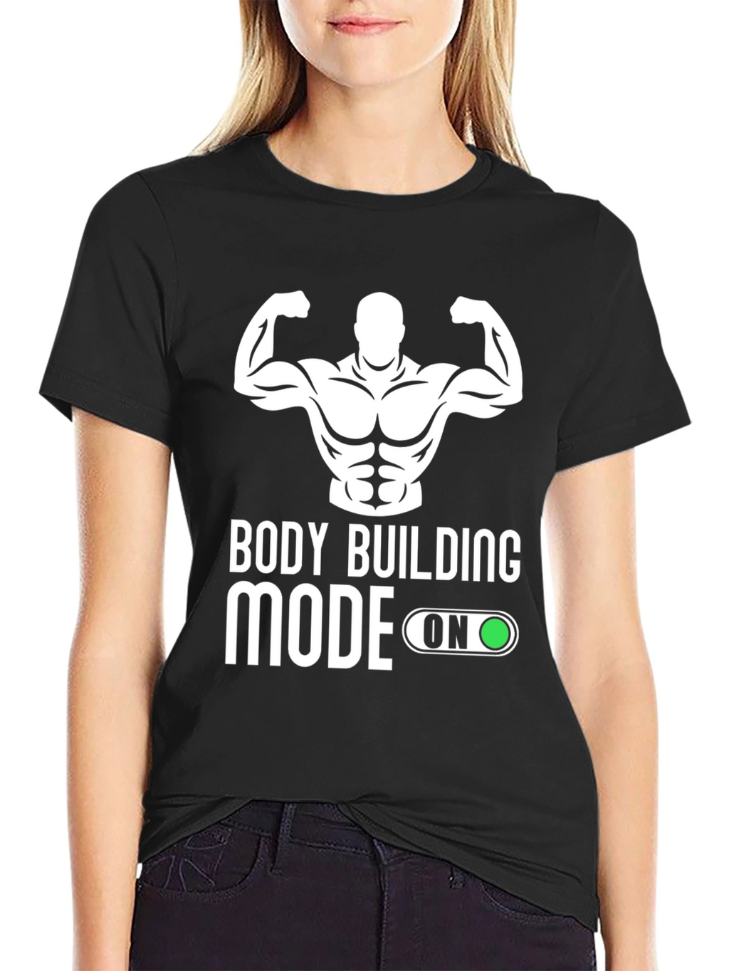 Bodybuilding Mode On T-Shirt - Gym Fitness Apparel
