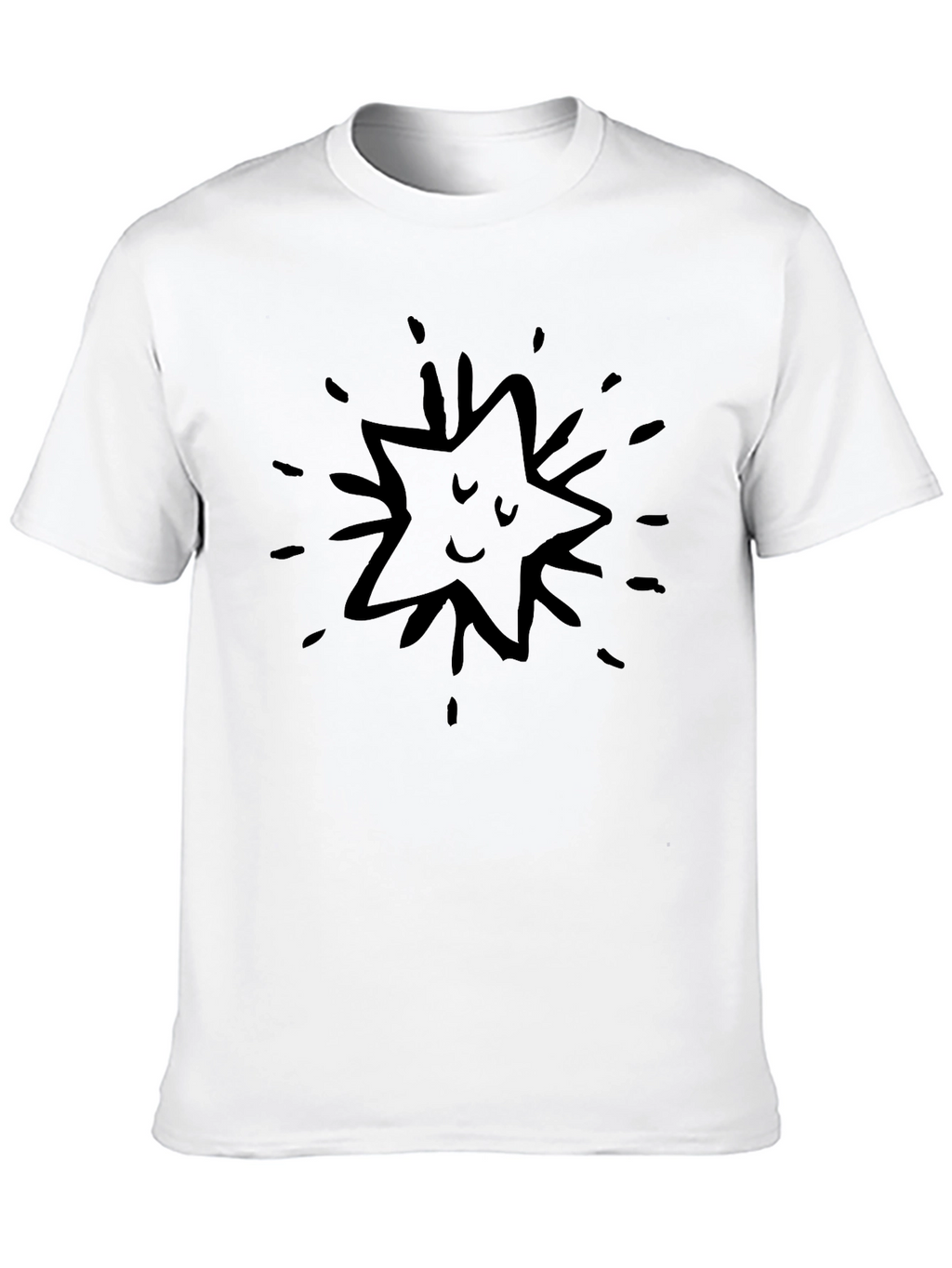 Funny Star Black T-Shirt