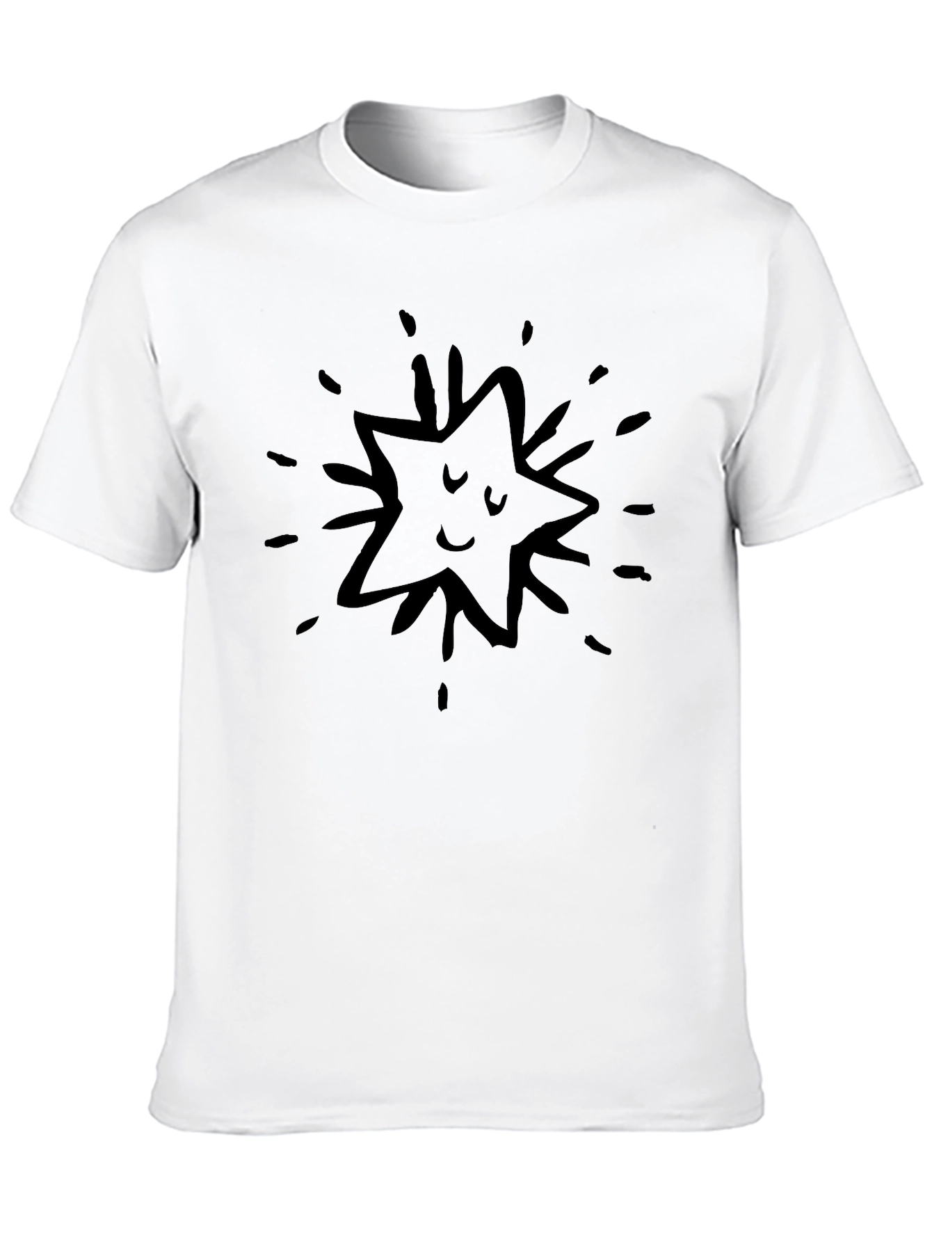 Funny Star Black T-Shirt