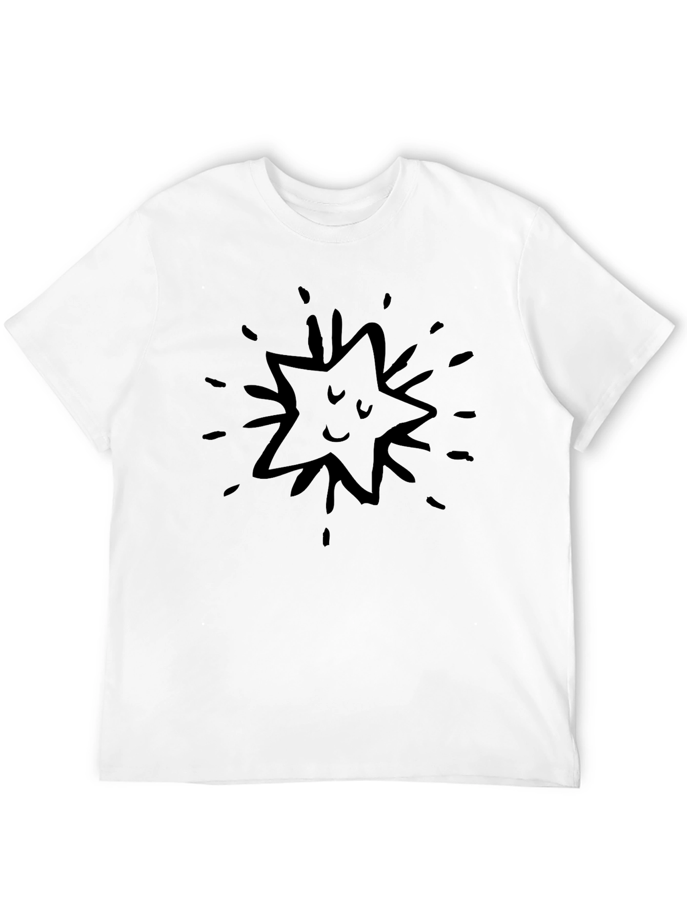 Funny Star Black T-Shirt