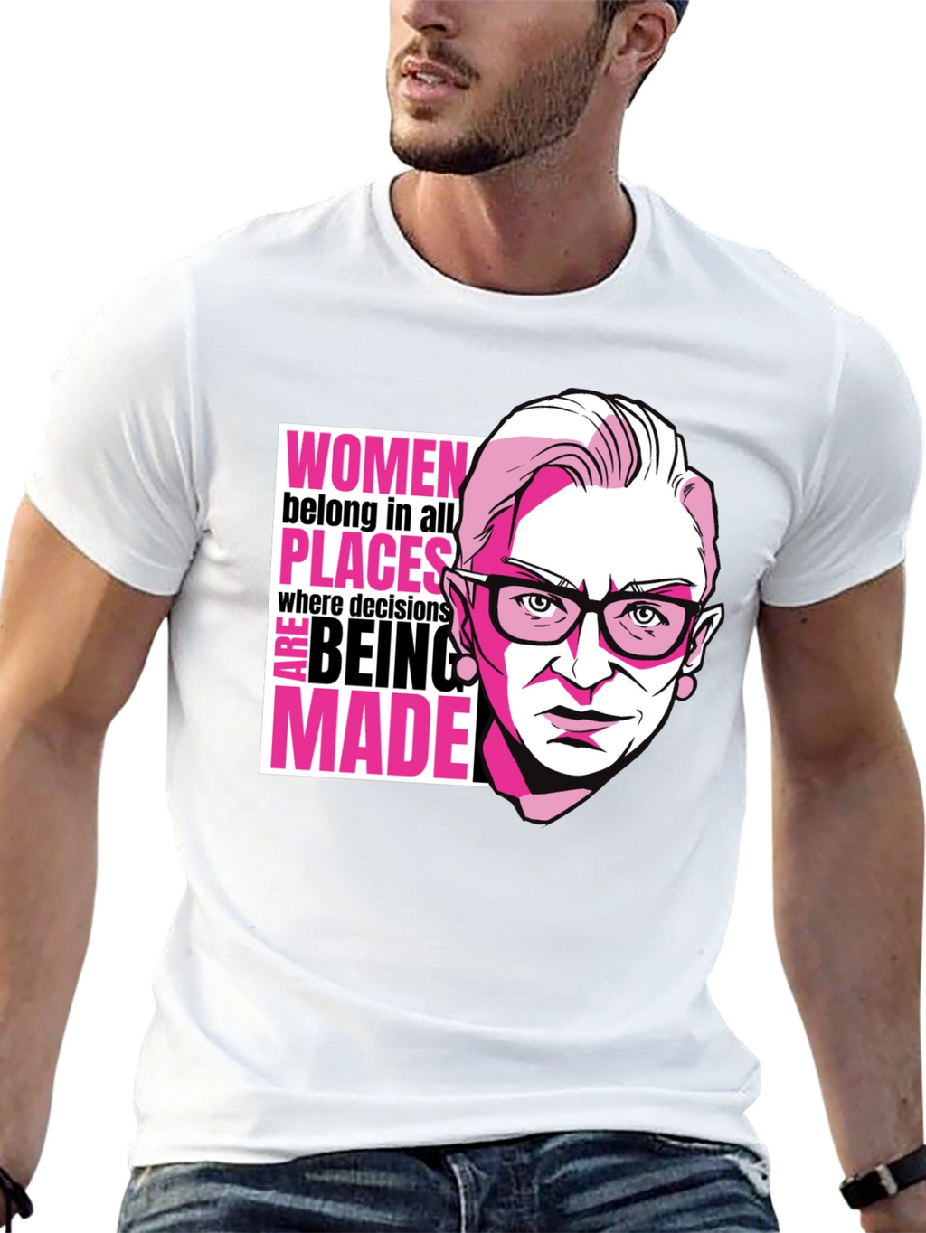 RBG Women Belong Tee - Empowering Graphic T-Shirt