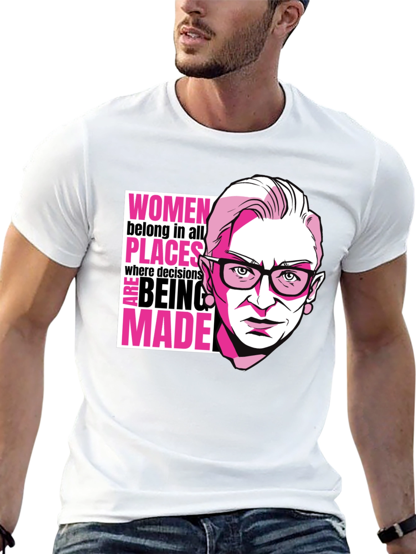 RBG Women Belong Tee - Empowering Graphic T-Shirt
