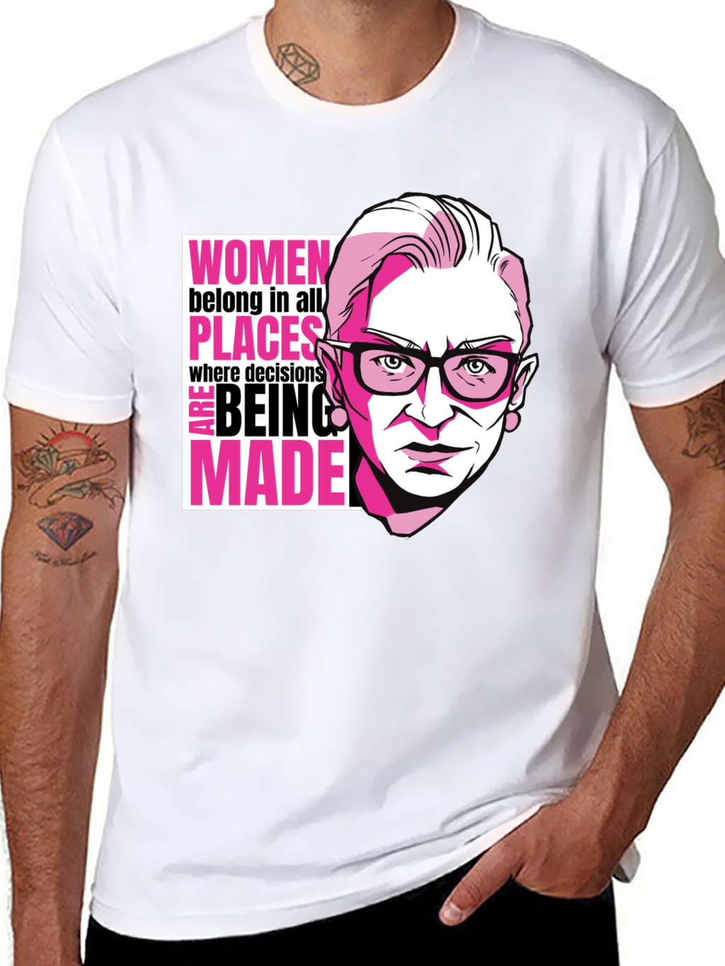 RBG Women Belong Tee - Empowering Graphic T-Shirt