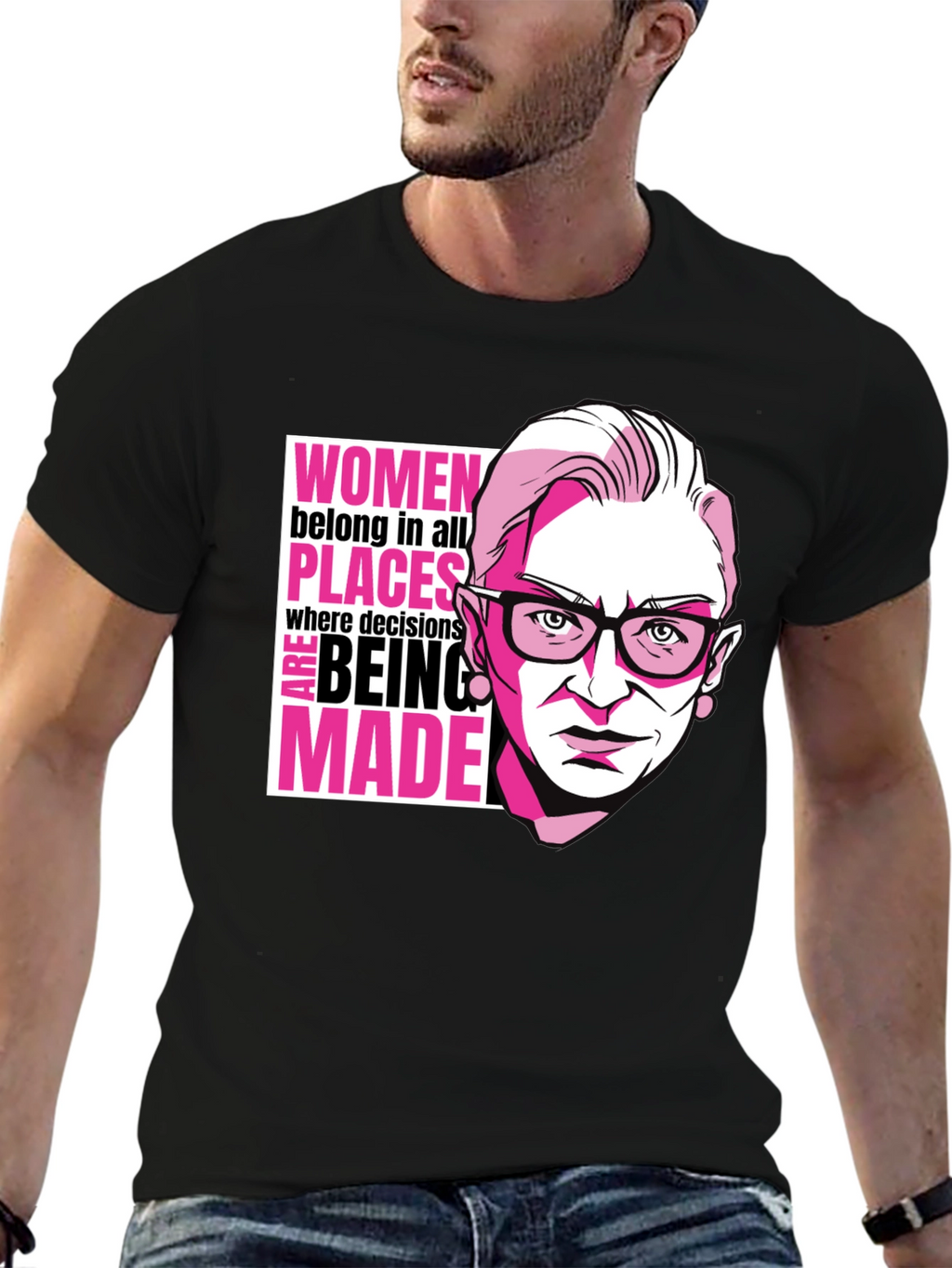 RBG Women Belong Tee - Empowering Graphic T-Shirt