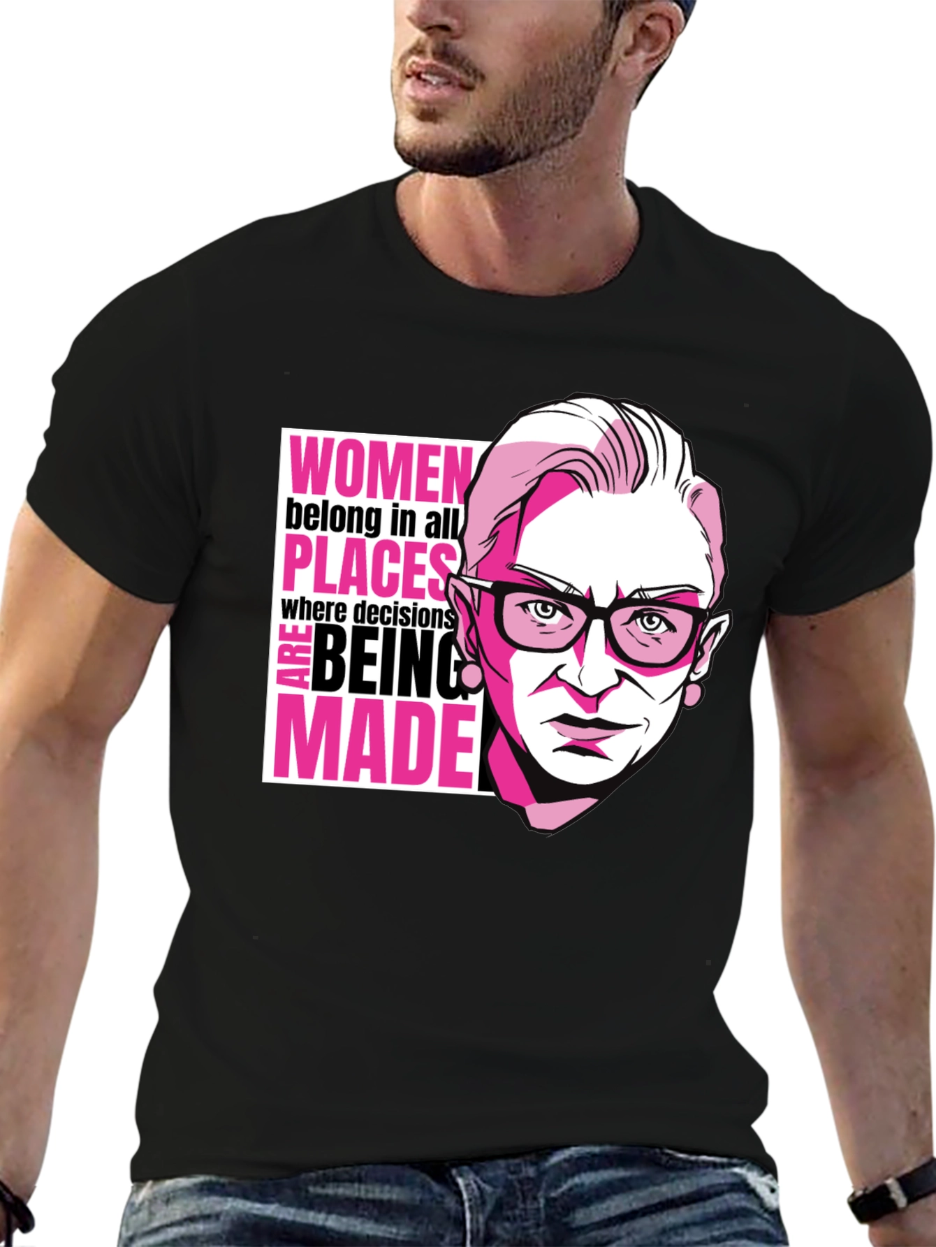 RBG Women Belong Tee - Empowering Graphic T-Shirt