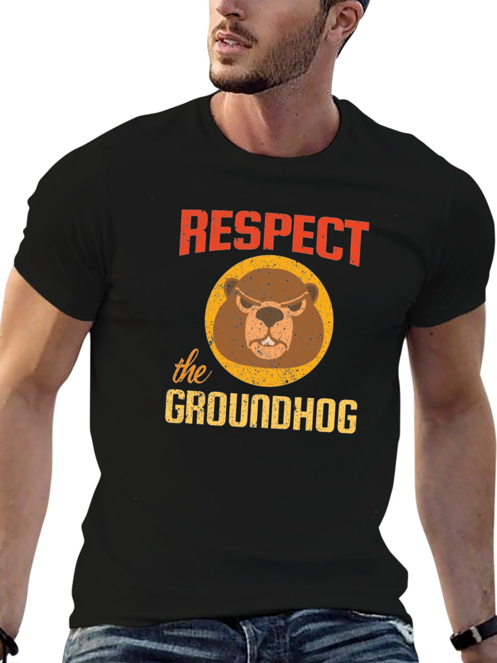 Respect the Groundhog Graphic Tee