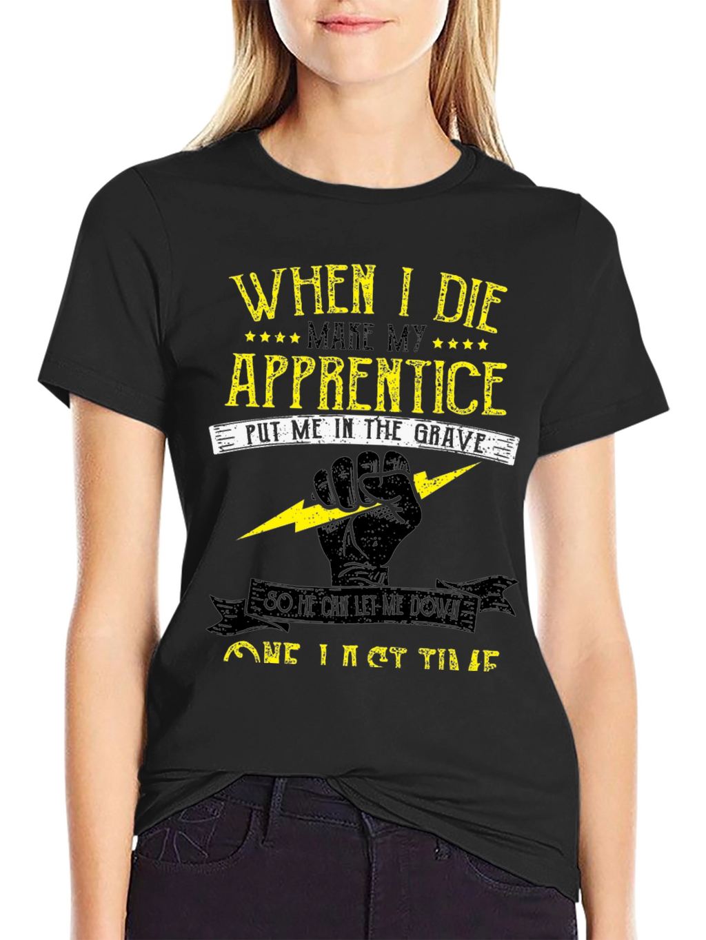 Electrician Apprentice Humor Graphic T-Shirt