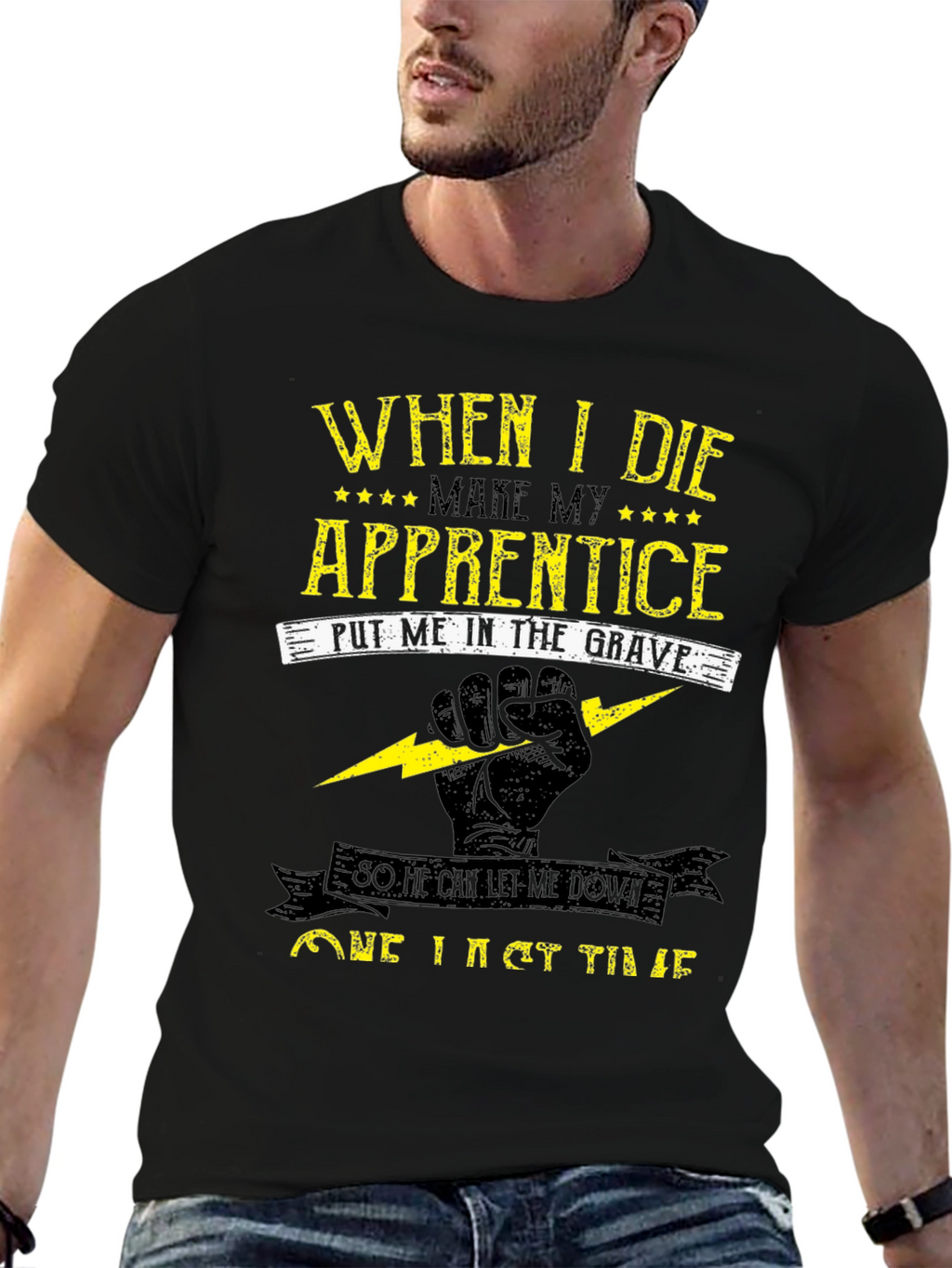Electrician Apprentice Humor Graphic T-Shirt