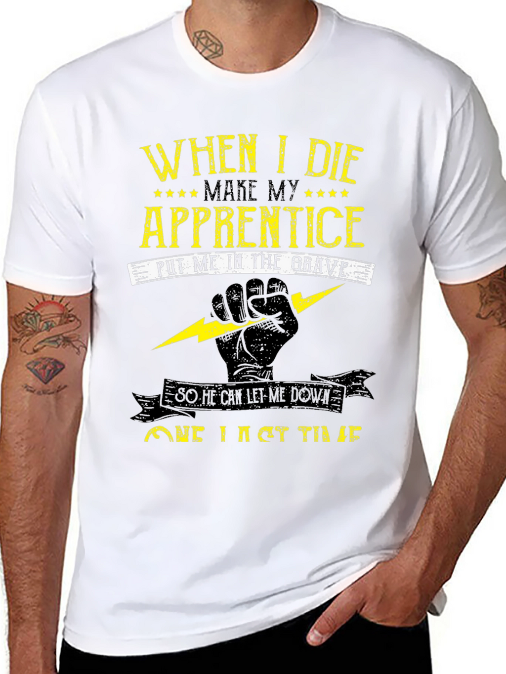 Electrician Apprentice Humor Graphic T-Shirt