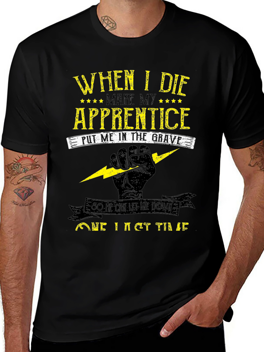 Electrician Apprentice Humor Graphic T-Shirt