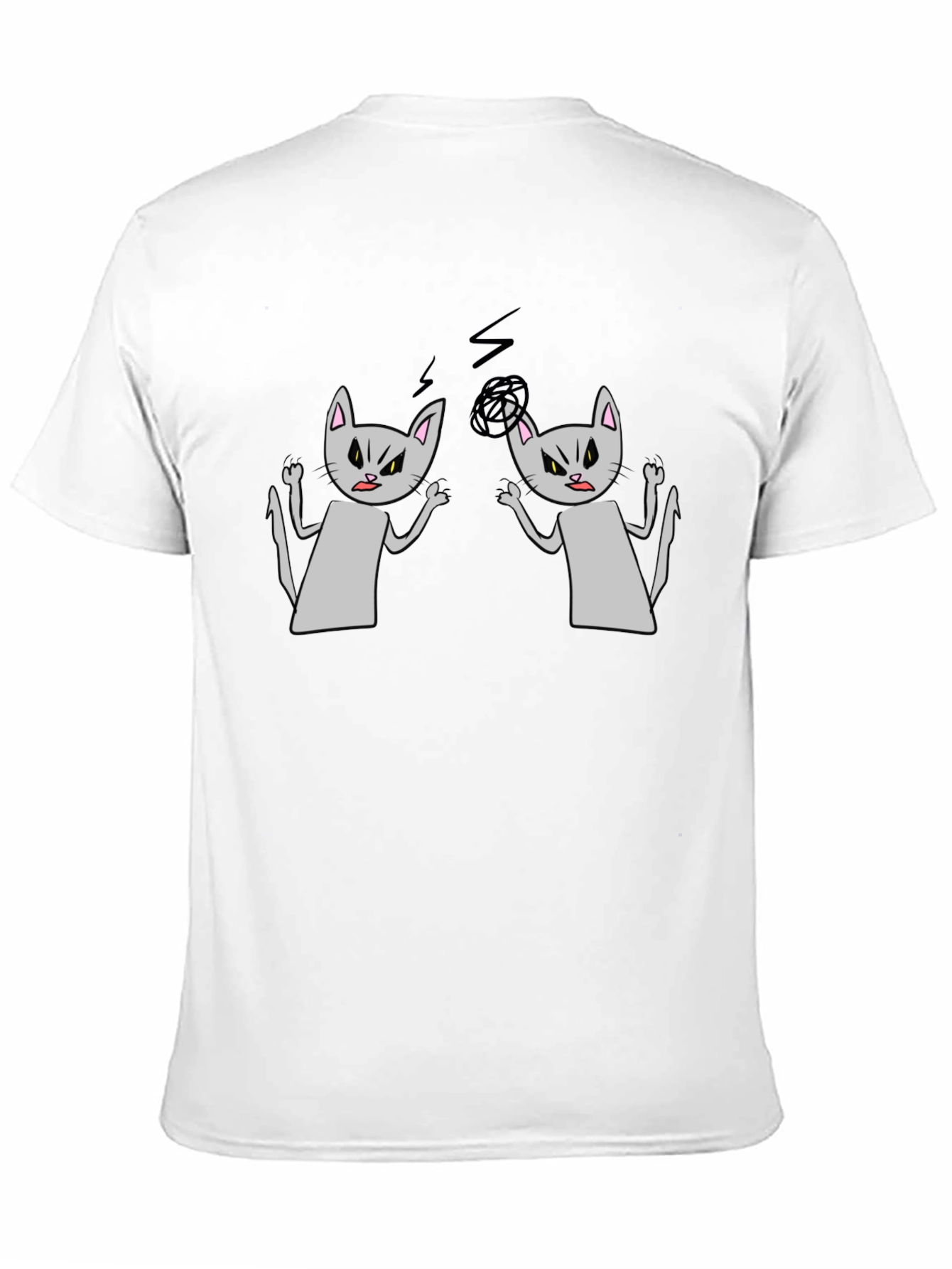 Angry Cats T-Shirt - Funny Graphic Tee