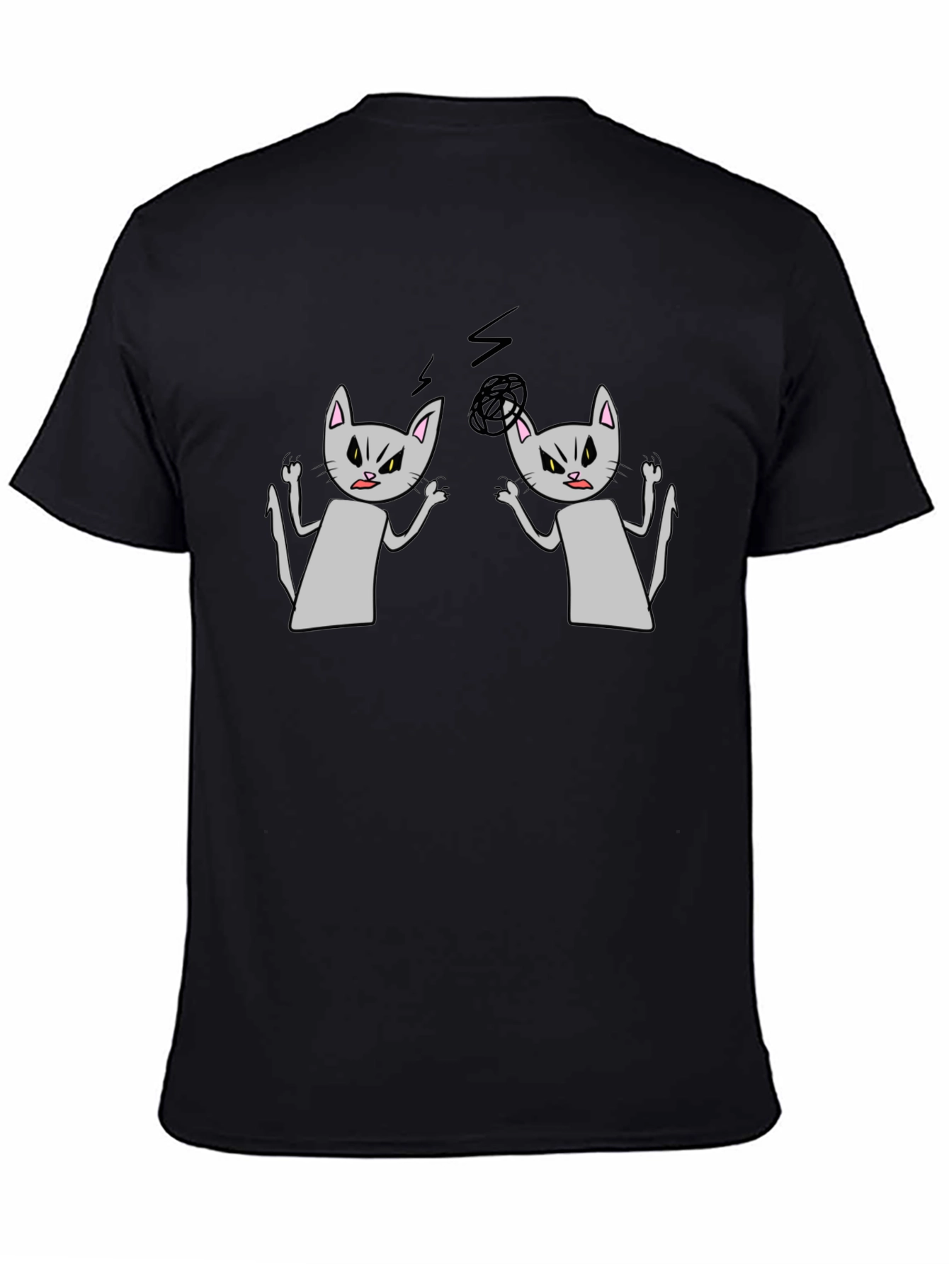 Angry Cats T-Shirt - Funny Graphic Tee
