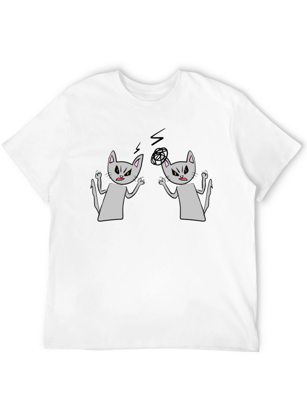 Angry Cats T-Shirt - Funny Graphic Tee