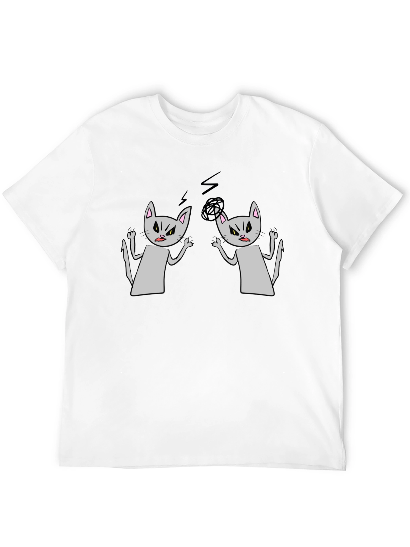 Angry Cats T-Shirt - Funny Graphic Tee
