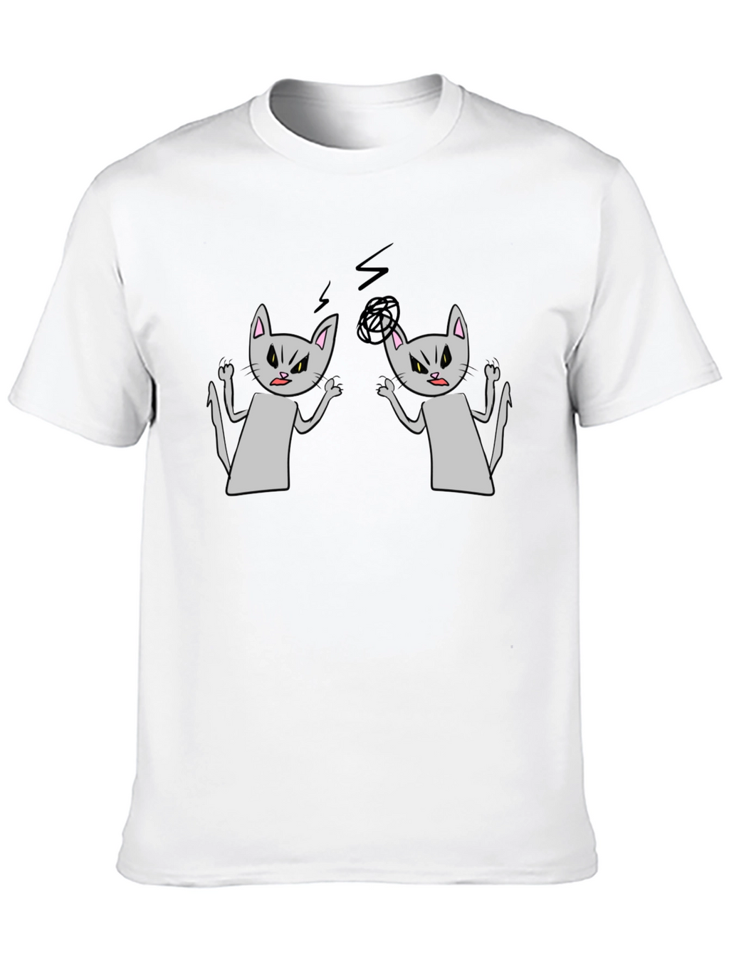 Angry Cats T-Shirt - Funny Graphic Tee
