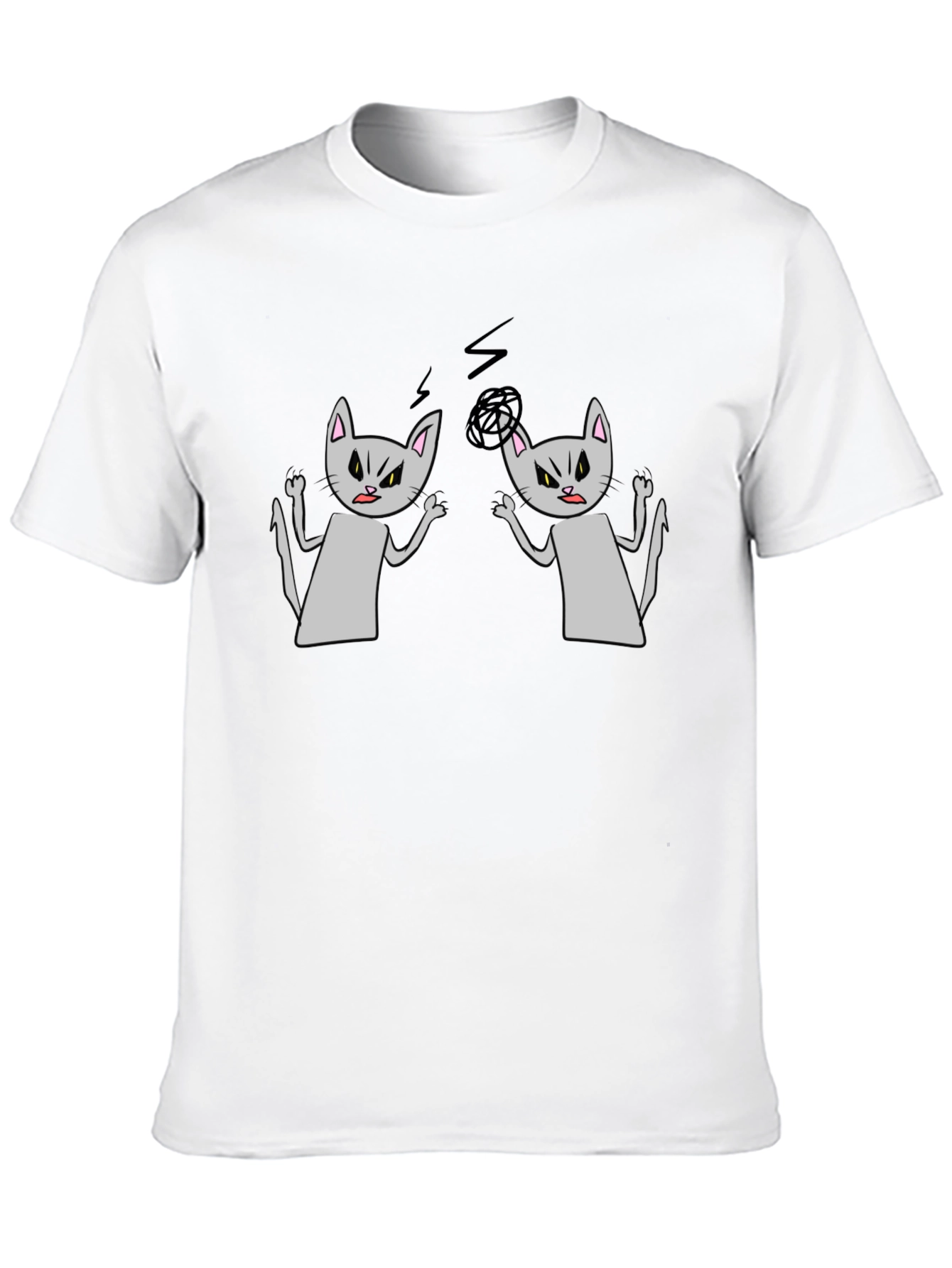 Angry Cats T-Shirt - Funny Graphic Tee