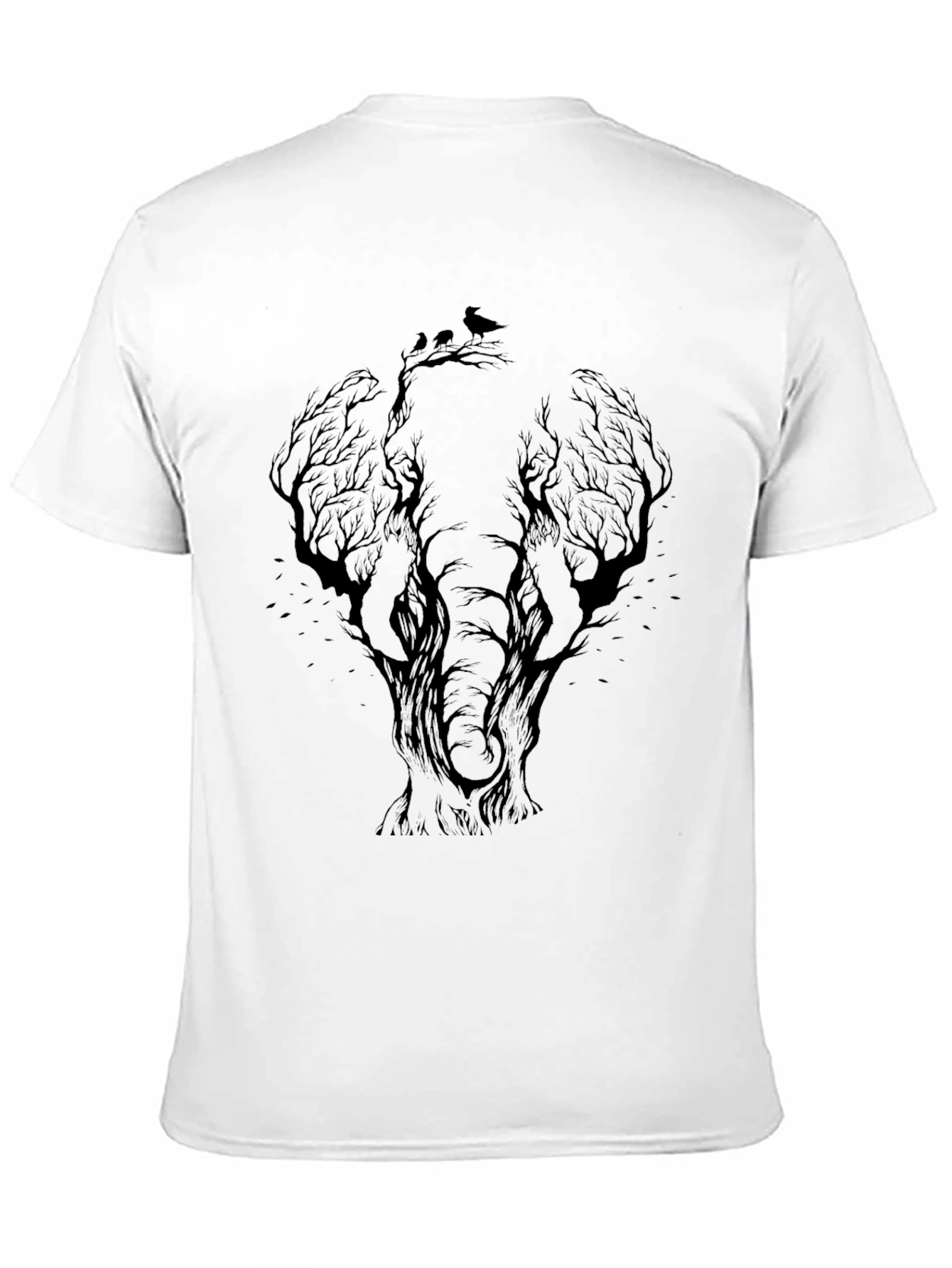 Elephant Tree Silhouette Graphic T-Shirt