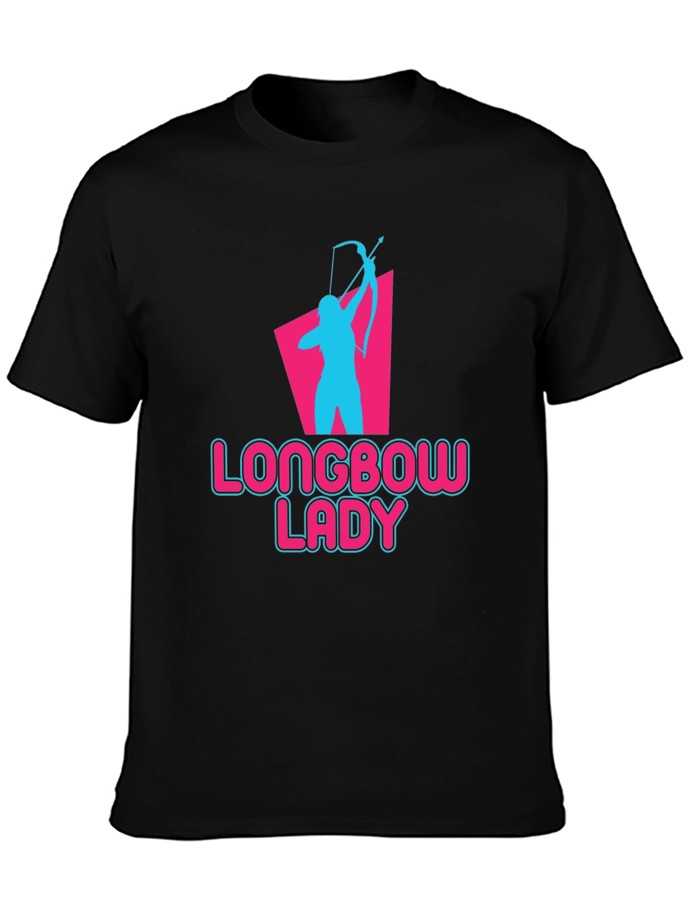 Longbow Lady Archery T-Shirt - Novelty Graphic Tee