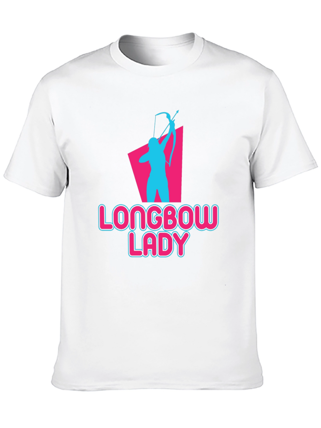 Longbow Lady Archery T-Shirt - Novelty Graphic Tee