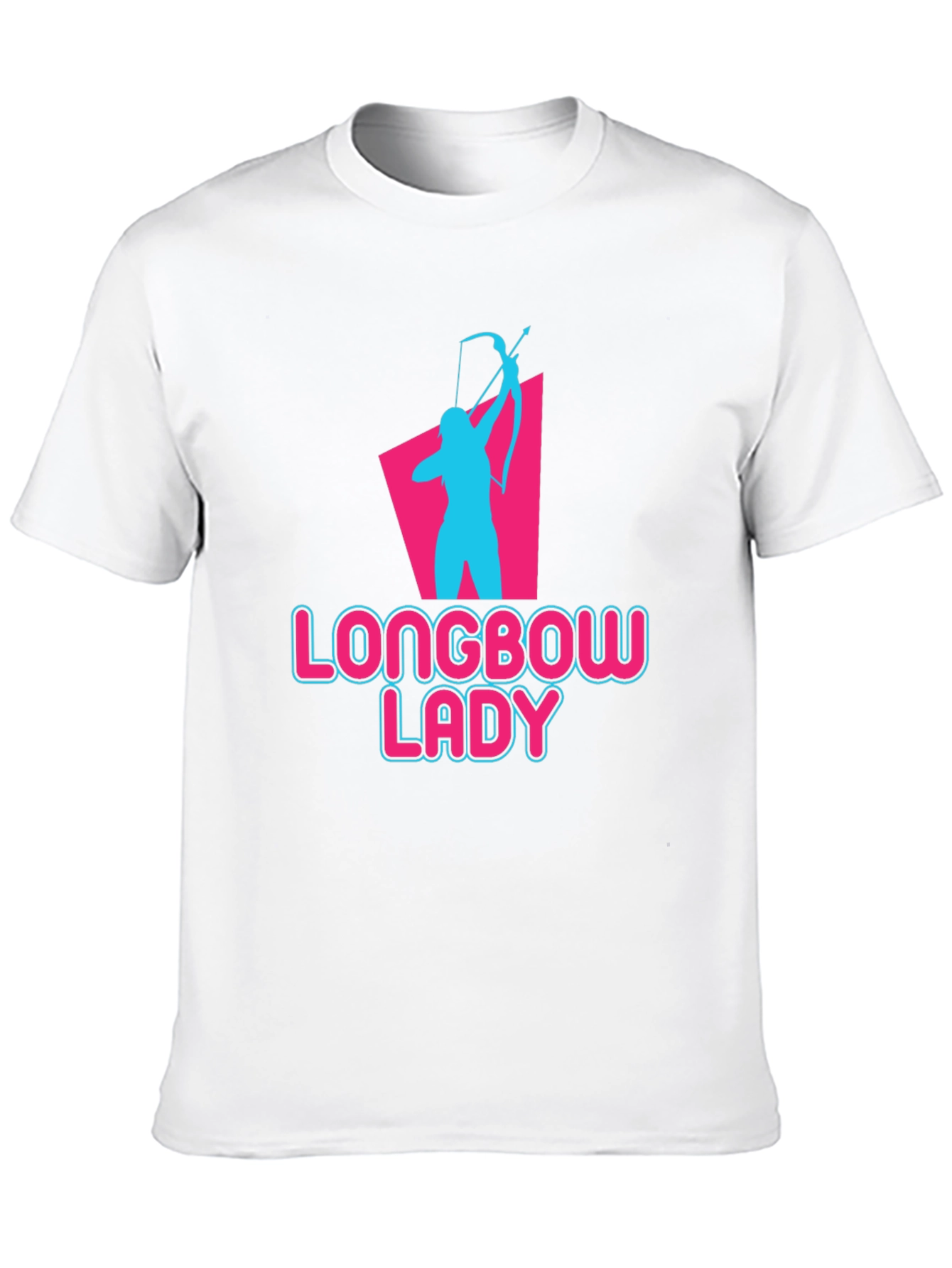 Longbow Lady Archery T-Shirt - Novelty Graphic Tee