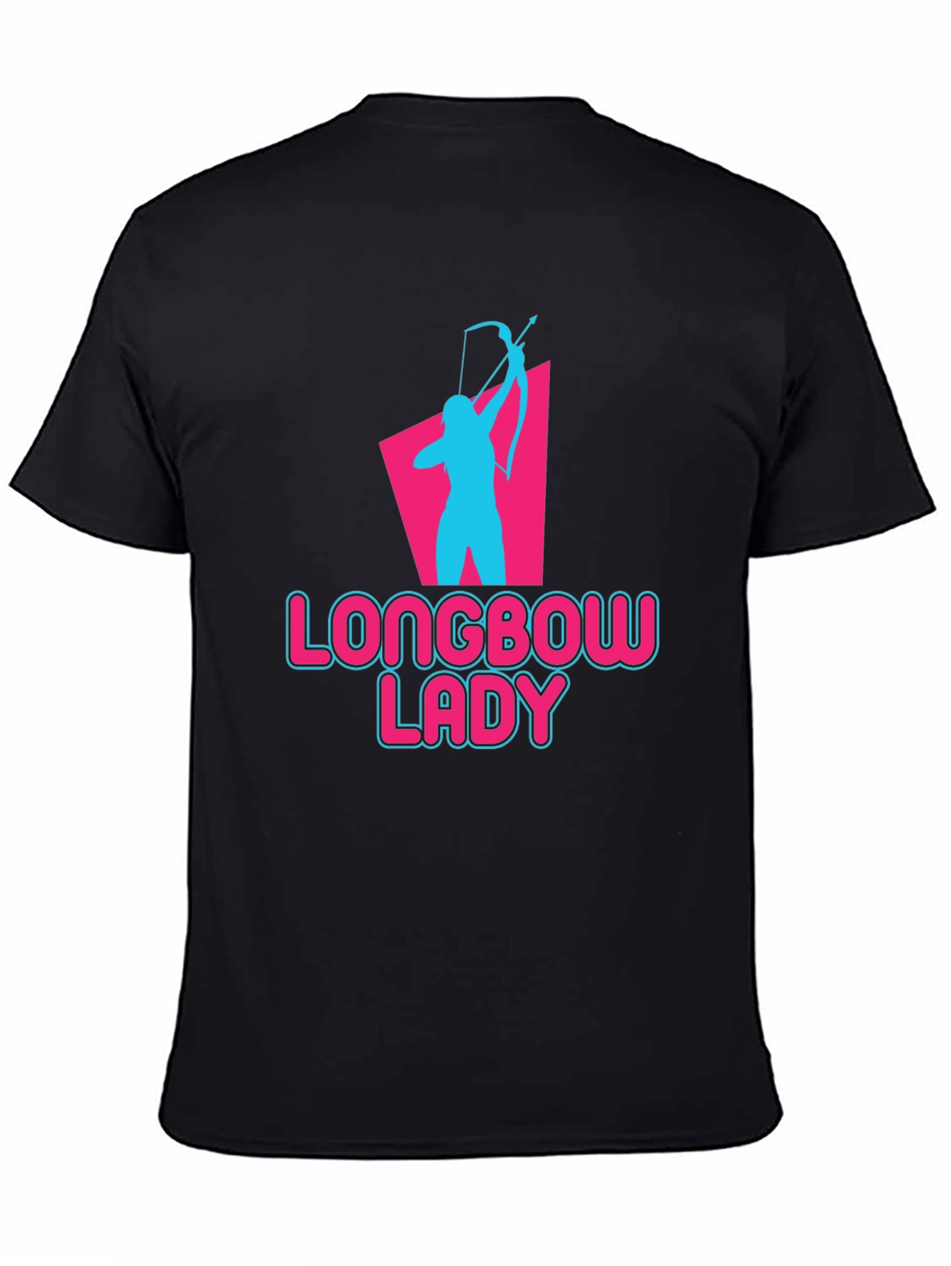 Longbow Lady Archery T-Shirt - Novelty Graphic Tee