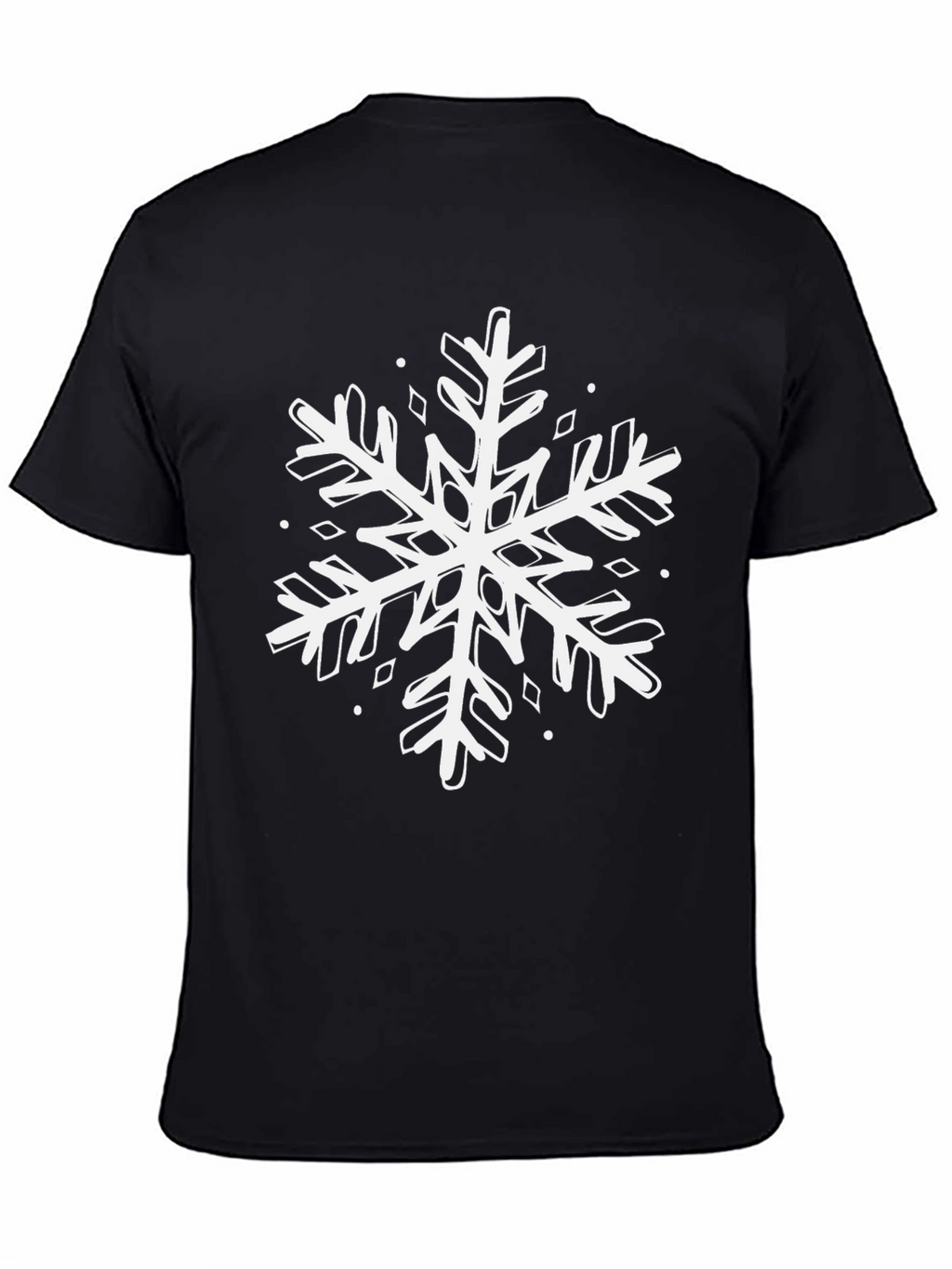 Snowflake Graphic Tee - Black