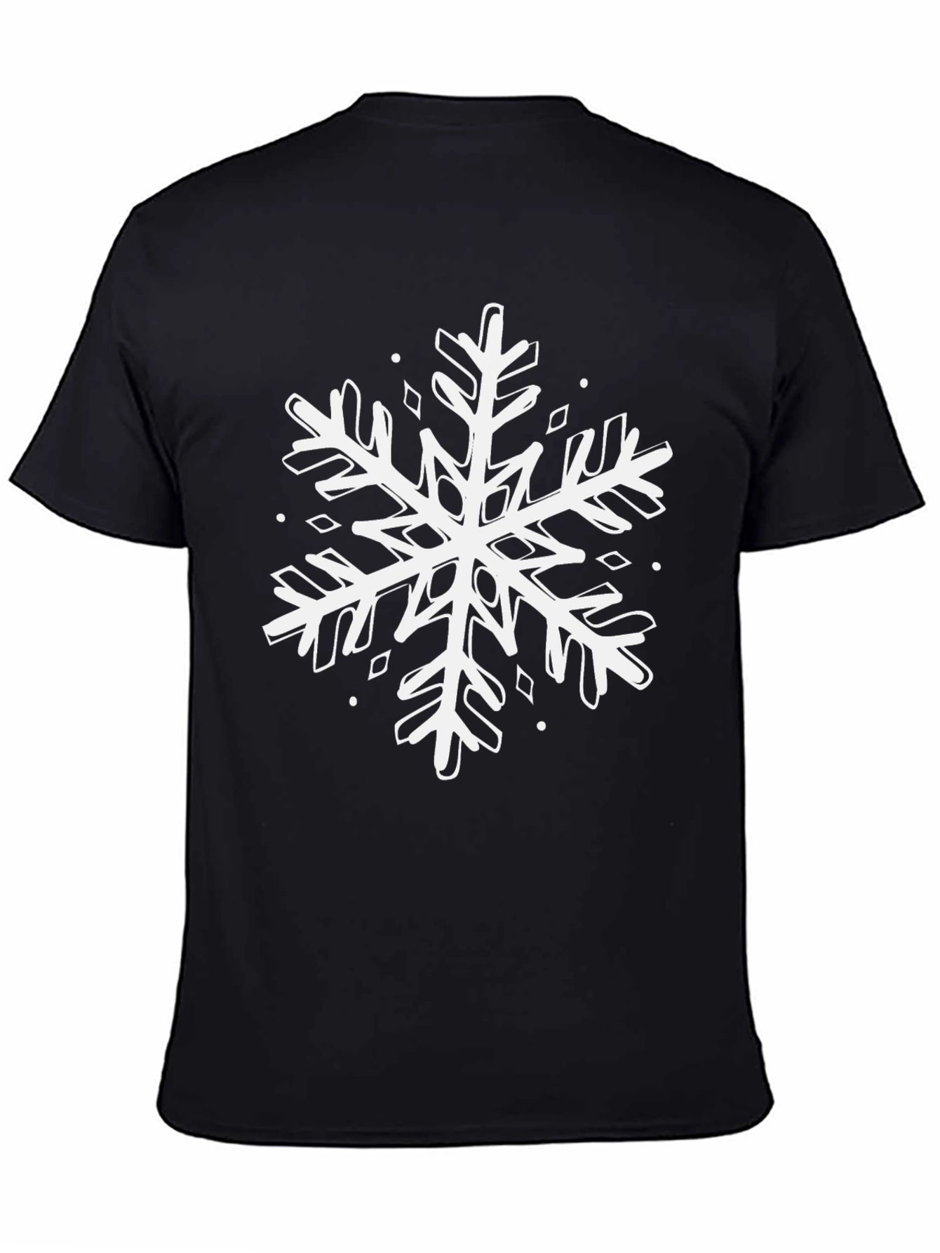 Snowflake Graphic Tee - Black
