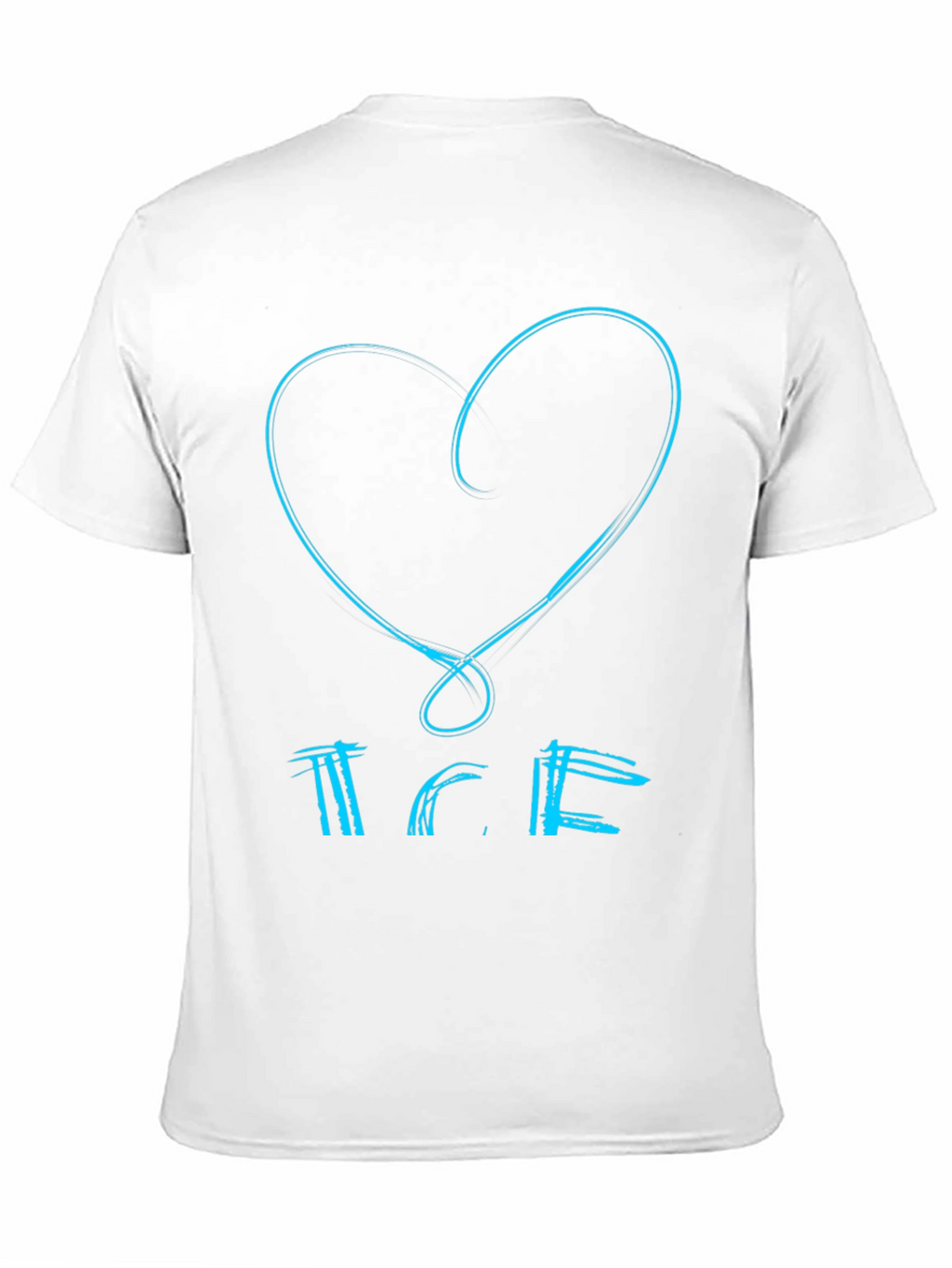 Heart & Text Black Graphic Tee