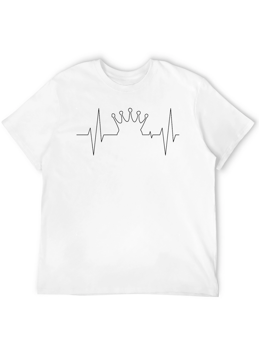 Heartbeat Crown Graphic Tee - Black