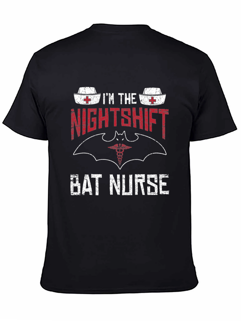 Nightshift Bat Nurse T-Shirt - Funny Nurse Tee