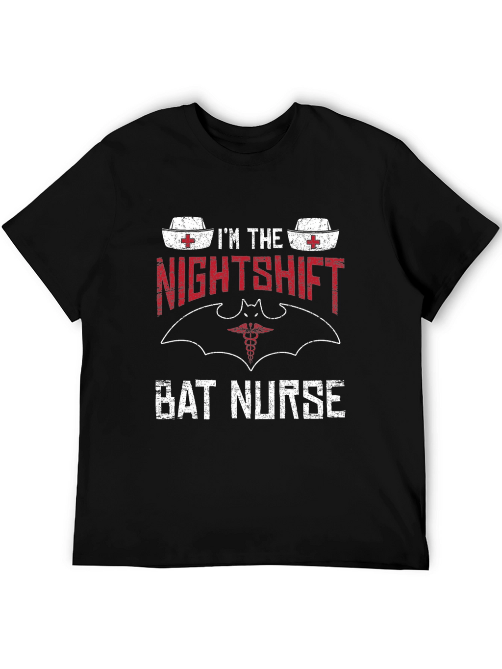 Nightshift Bat Nurse T-Shirt - Funny Nurse Tee