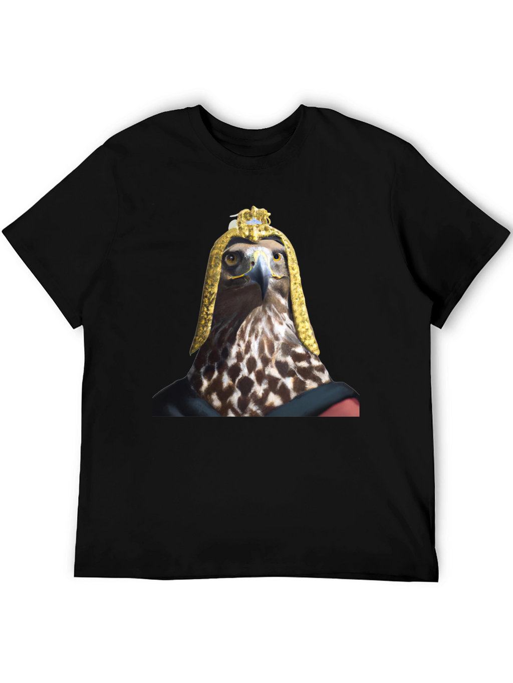 Eagle Pharaoh Graphic Tee - Black Cotton T-Shirt