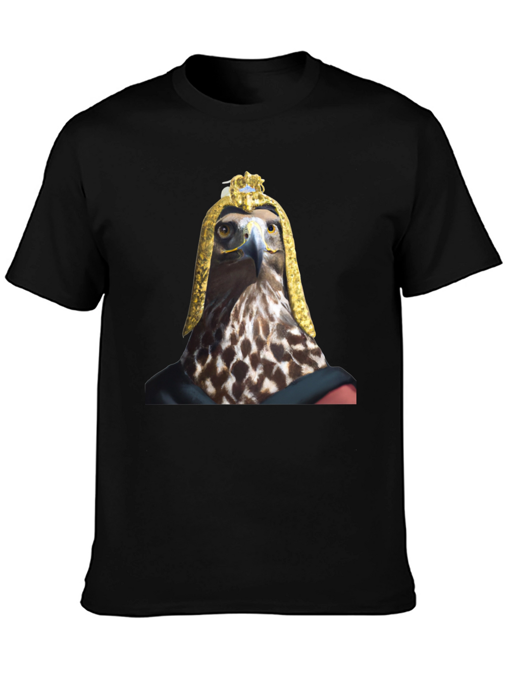 Eagle Pharaoh Graphic Tee - Black Cotton T-Shirt