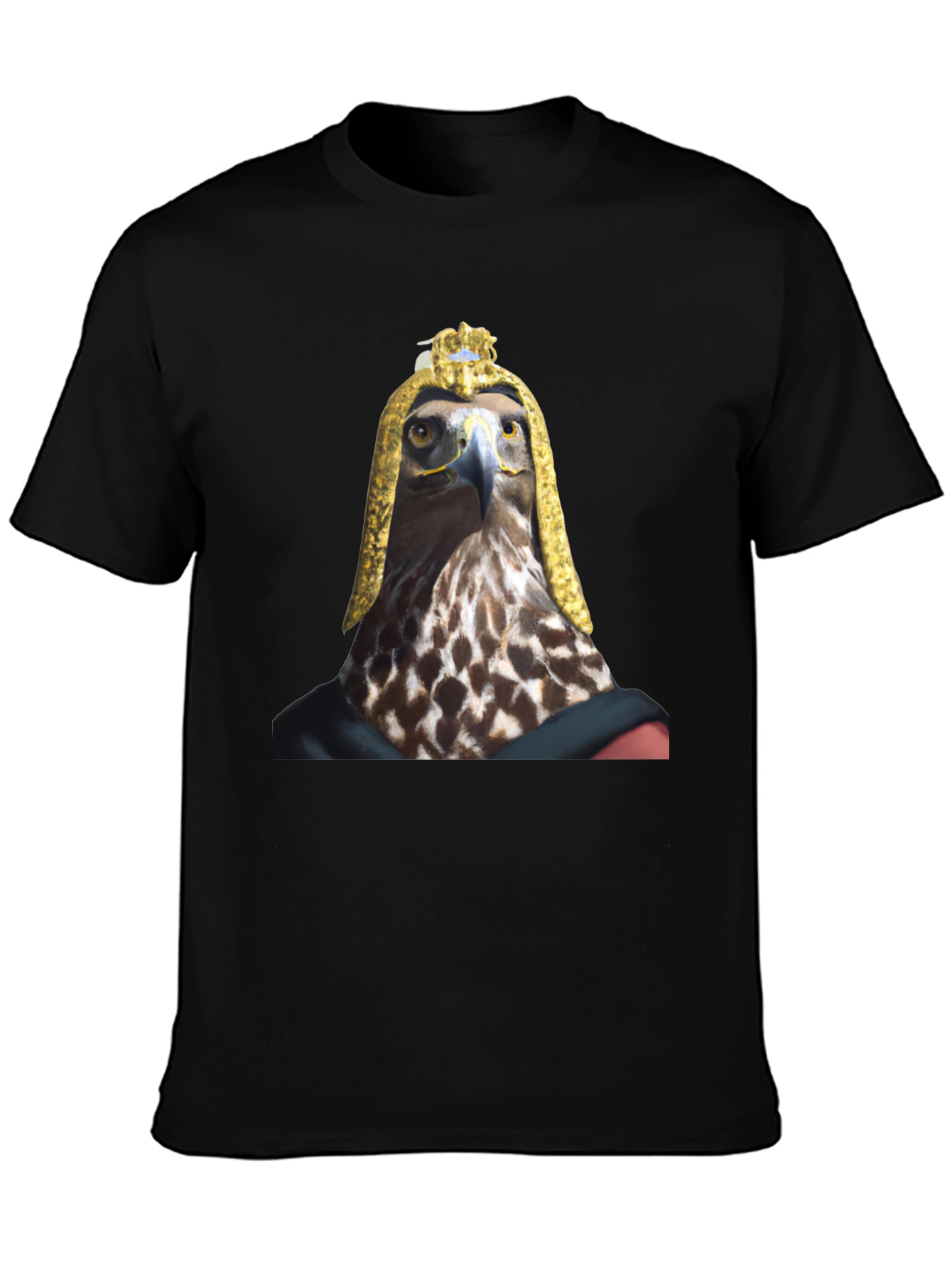 Eagle Pharaoh Graphic Tee - Black Cotton T-Shirt